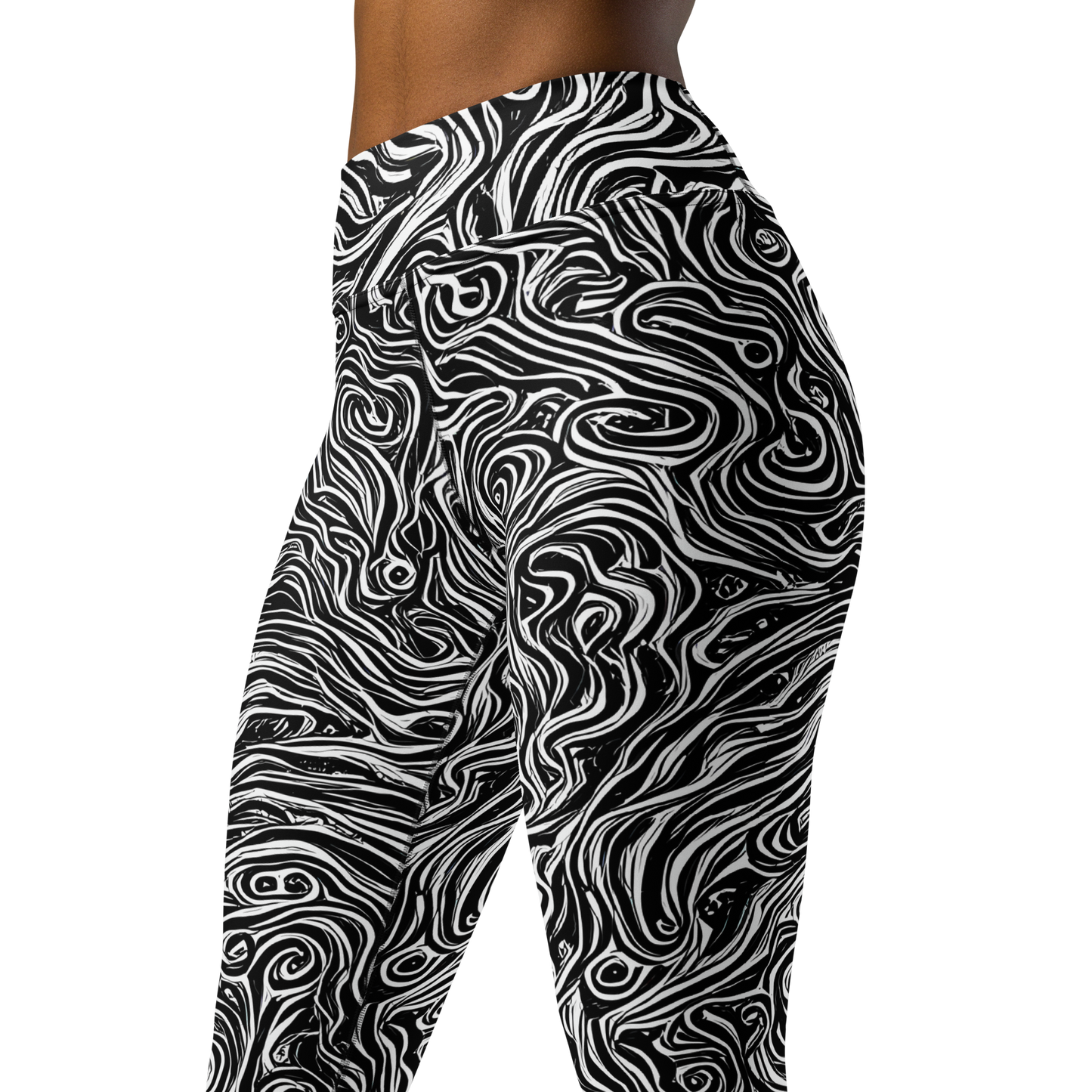 Yoga Leggings - Inky Whispers