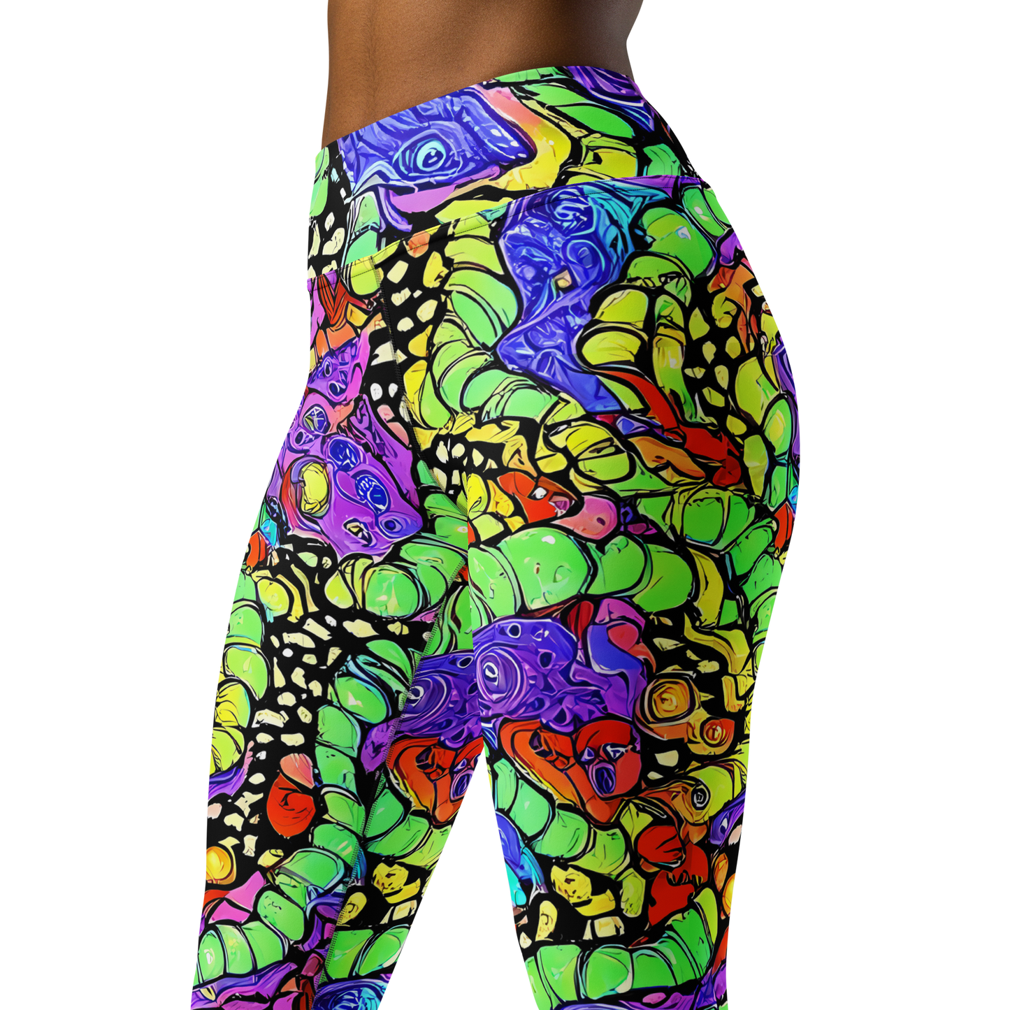 Yoga Leggings - Frostwork Fantasy