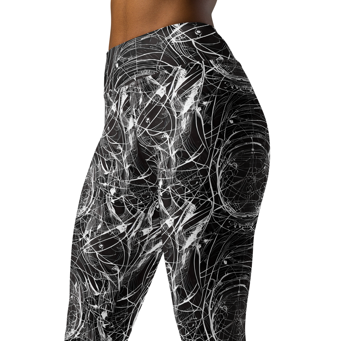 Yoga Leggings - Nexus of Lines