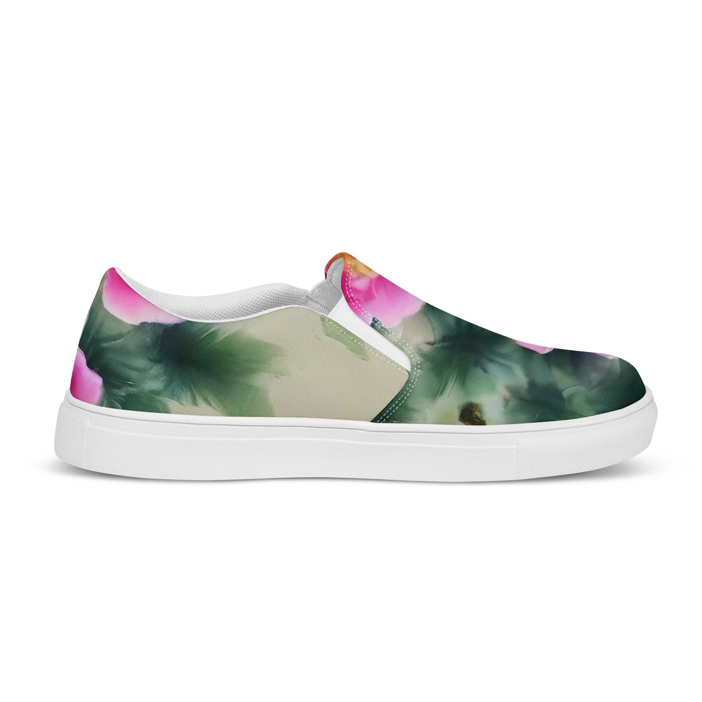 Women's Slip-On Canvas Shoes - Blossom Reverie