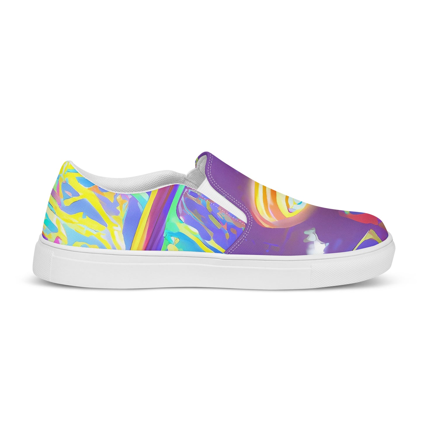 Women's Slip-On Canvas Shoes - Daliesque Drift