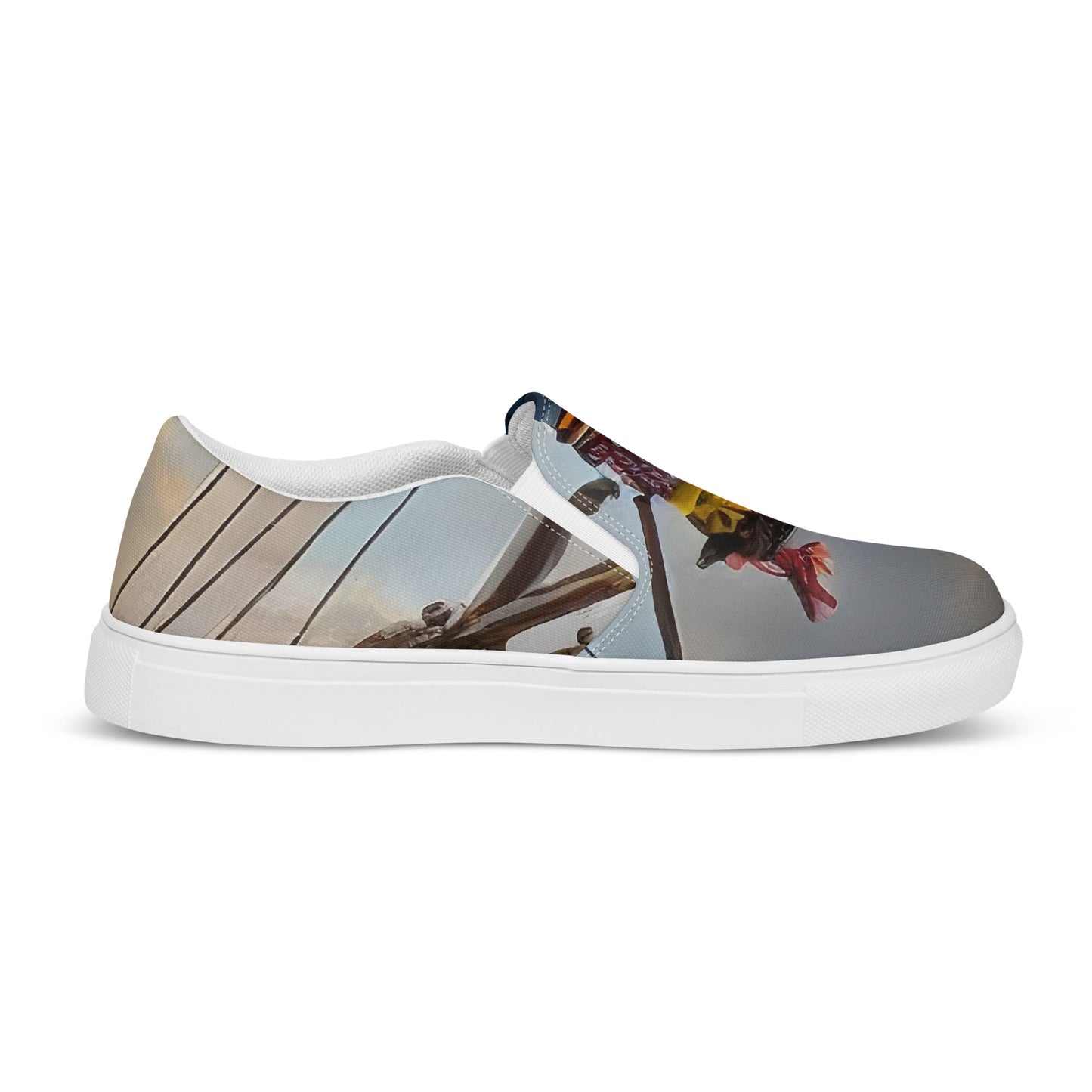 Women's Slip-On Canvas Shoes - Skyward Adventure