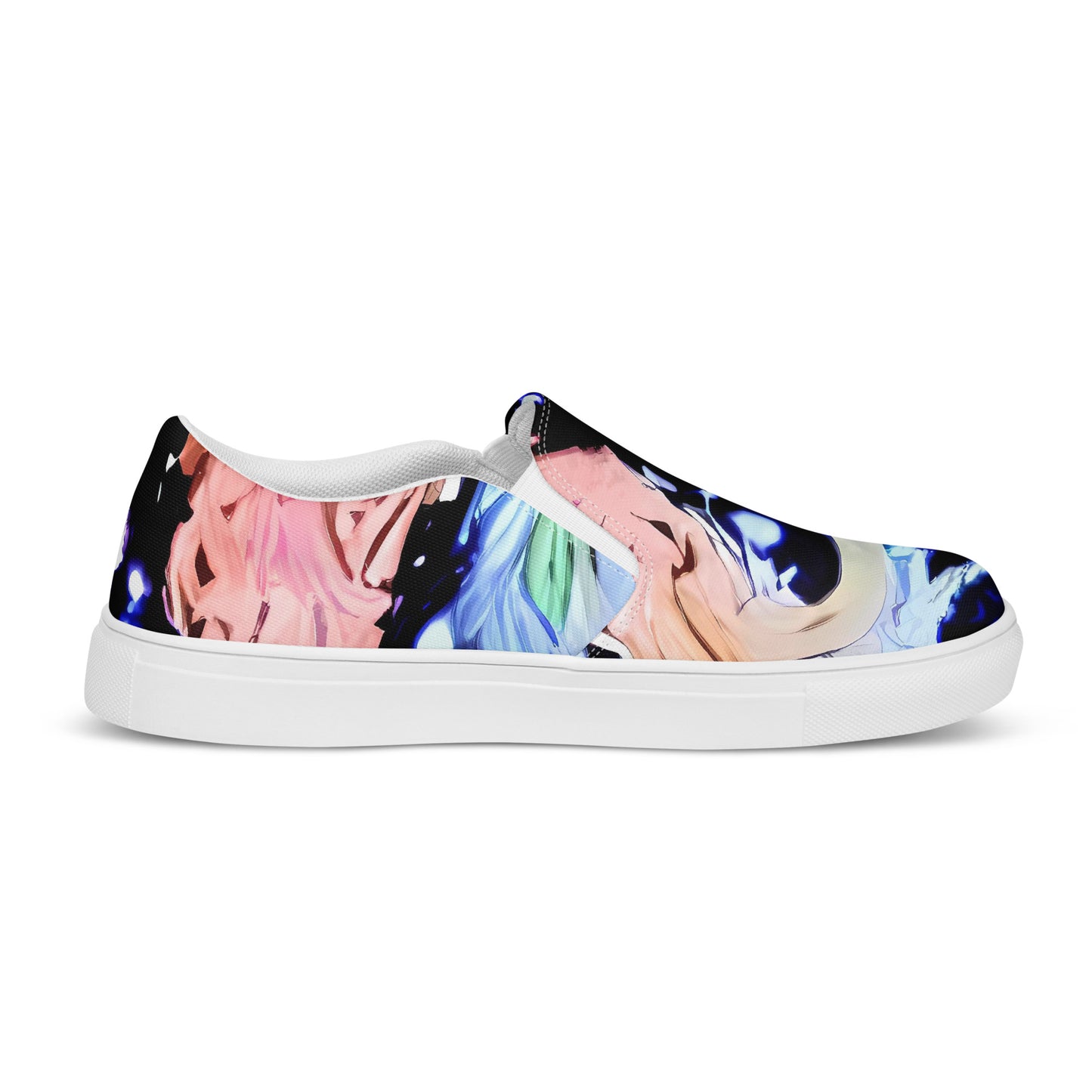 Women's Slip-On Canvas Shoes - Celestial Serenade
