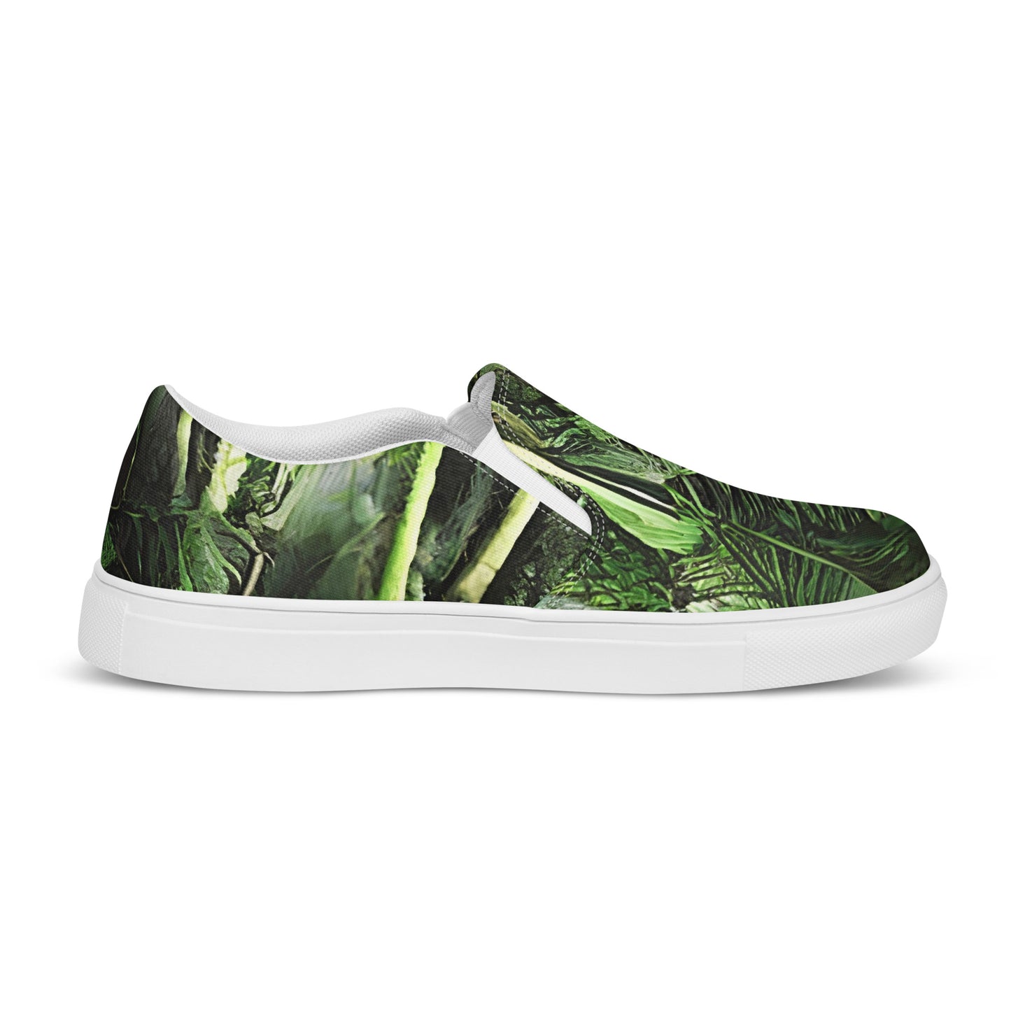Women's Slip-On Canvas Shoes - Emerald Canopy