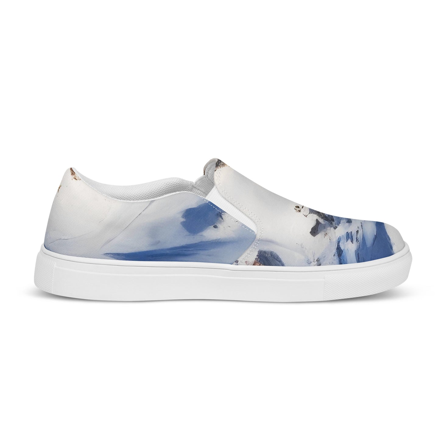 Women's Slip-On Canvas Shoes - Snowlit Peaks