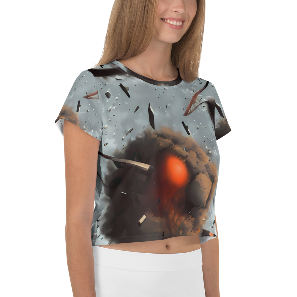 Women's Crop Tee - Celestial Collision