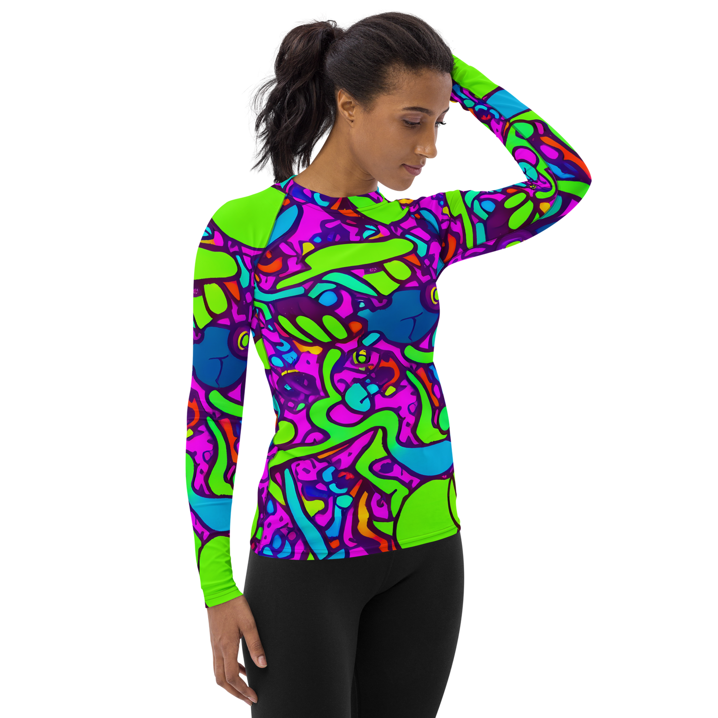 Women's Rash Guard - Funky Vortex