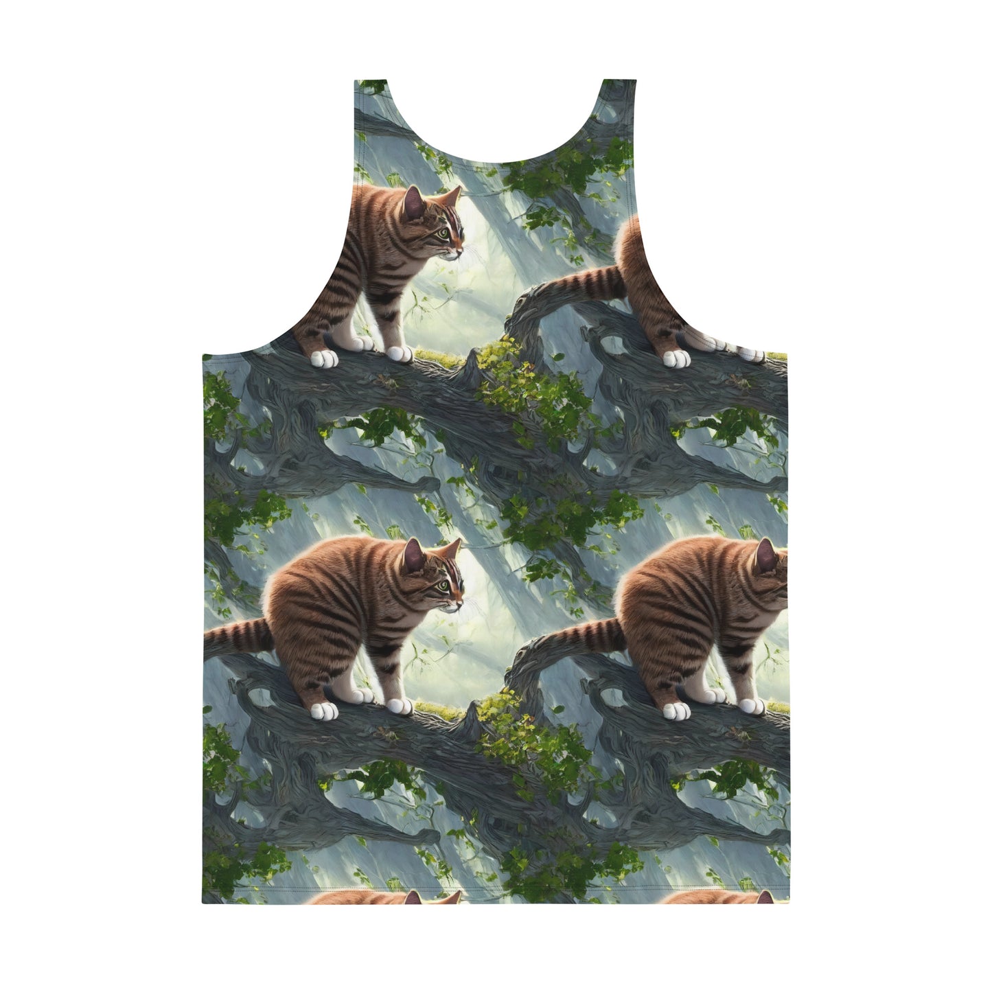 Men's Tank Top - Whiskered Enigma