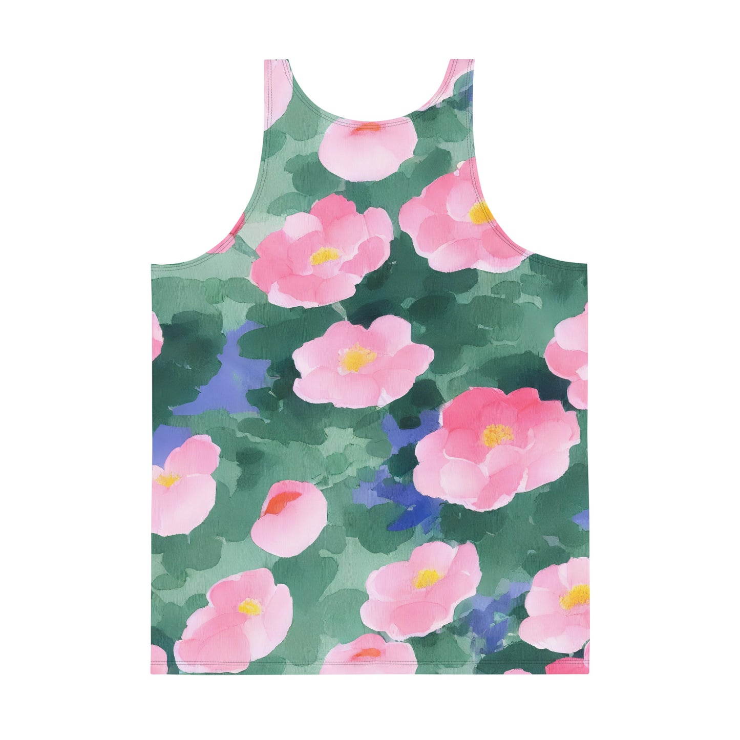 Men's Tank Top - Pink Blossom Serenade