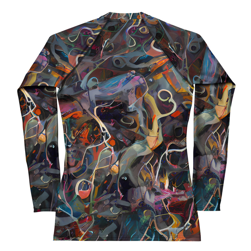 Women's Rash Guard - Chromatic Entanglement
