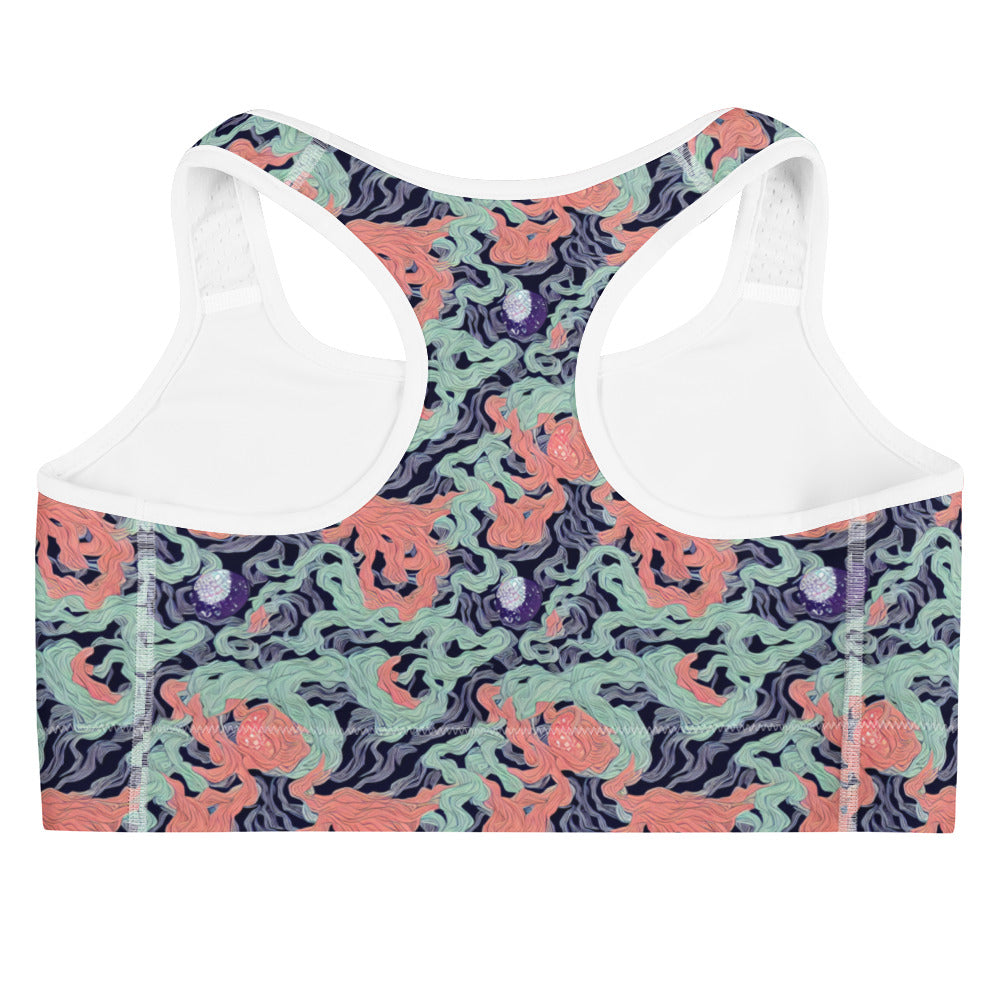 Sports Bra - Cosmic Coral