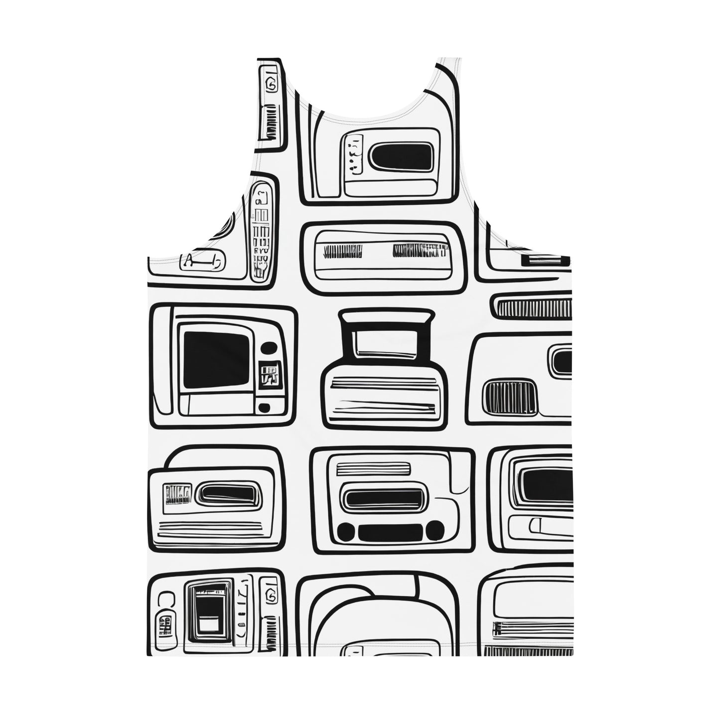 Men's Tank Top - Techno Echo