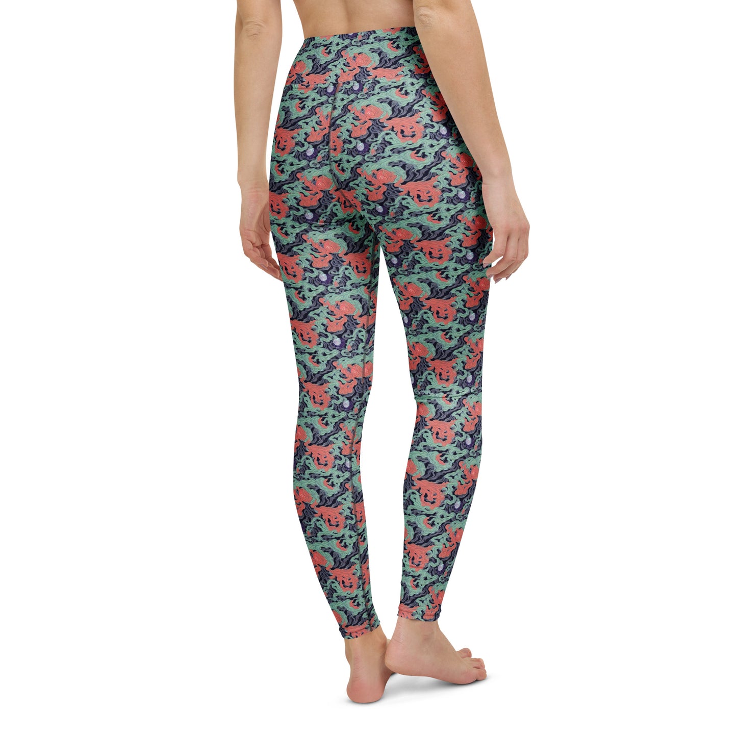 Yoga Leggings - Cosmic Coral