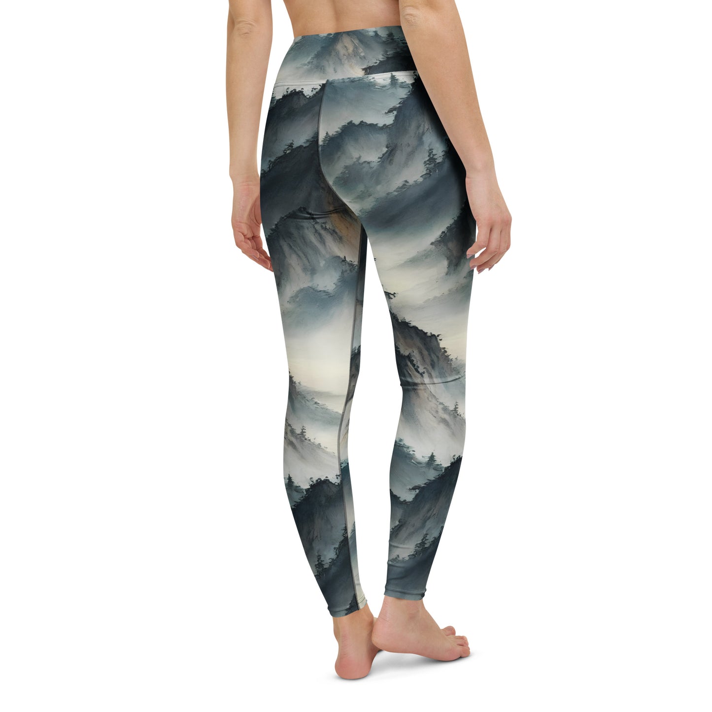 Yoga Leggings - Misty Peaks