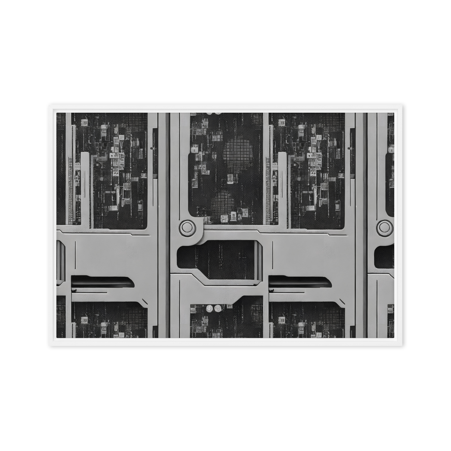 Framed Canvas - Concrete Harmony