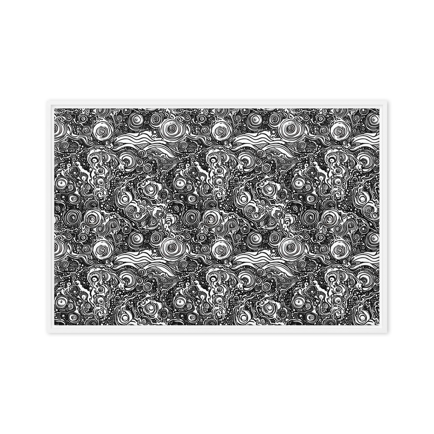 Framed Canvas - Swirling Stories