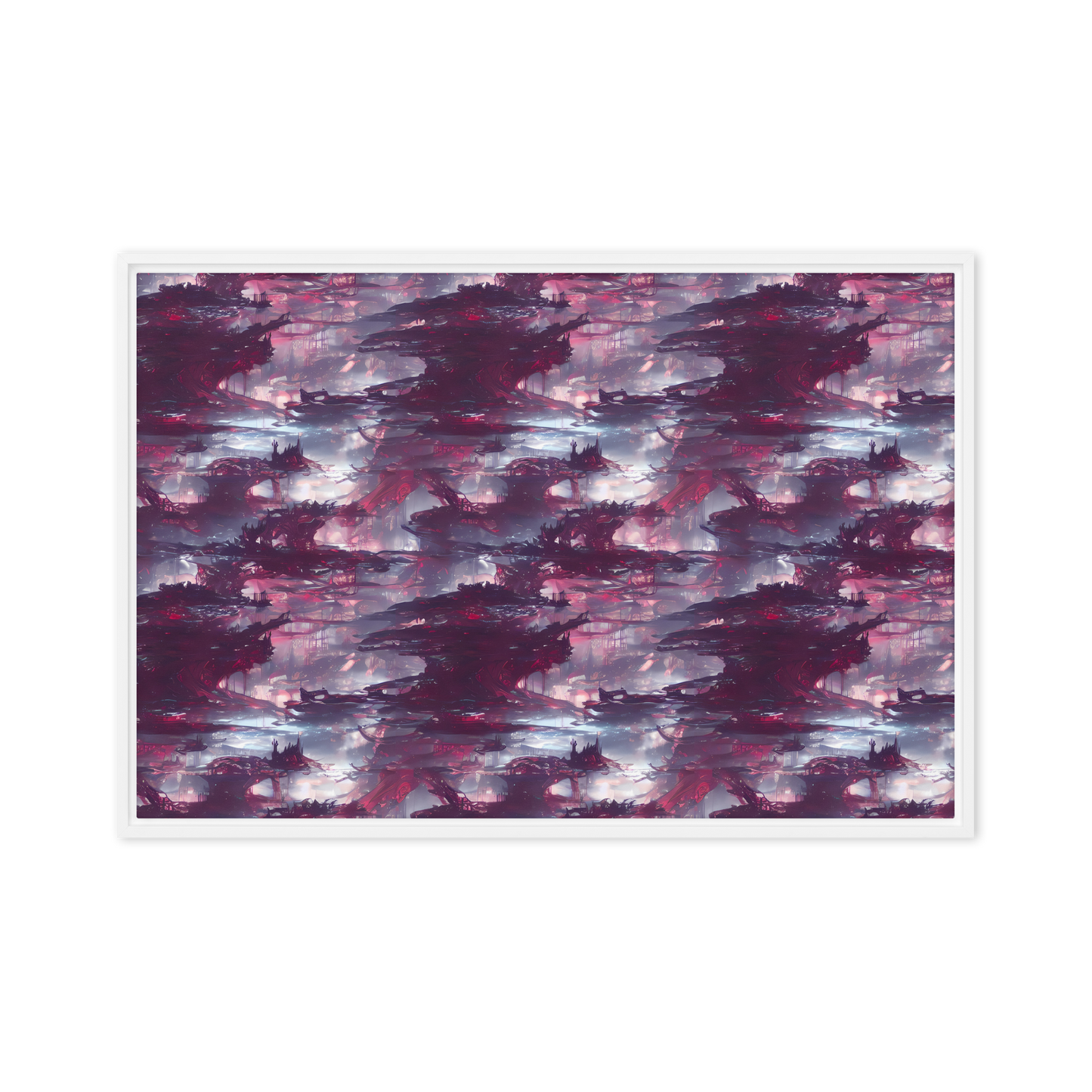 Framed Canvas - Twilight Fortresses