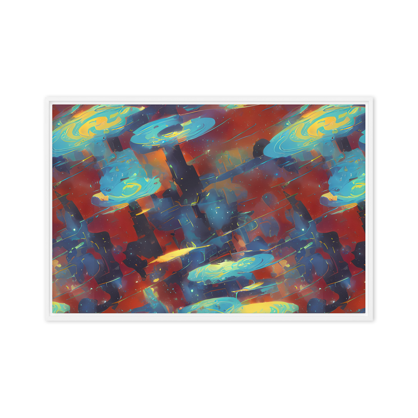 Framed Canvas - Journey Through Infinity