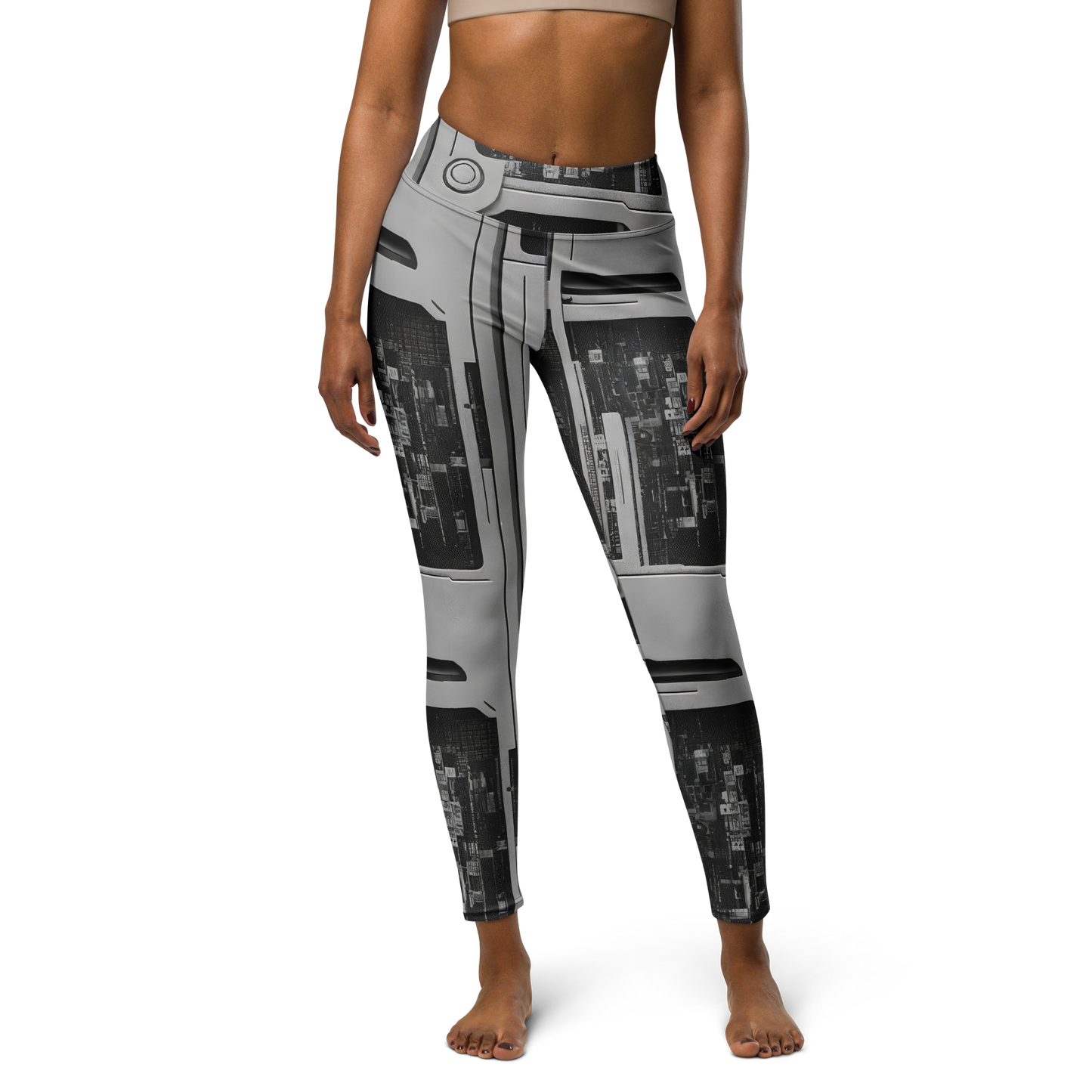 Yoga Leggings - Concrete Harmony