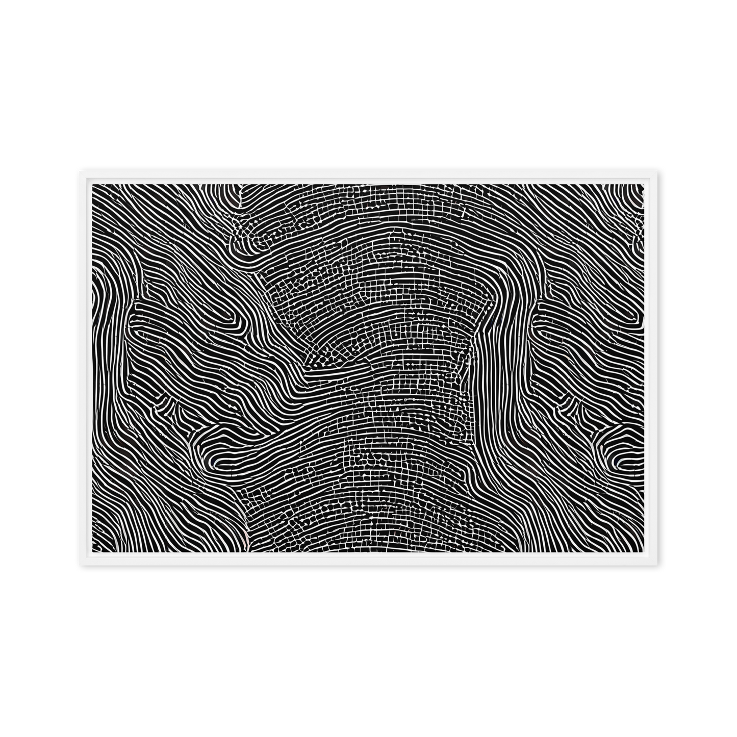 Framed Canvas - Zenith Stripes