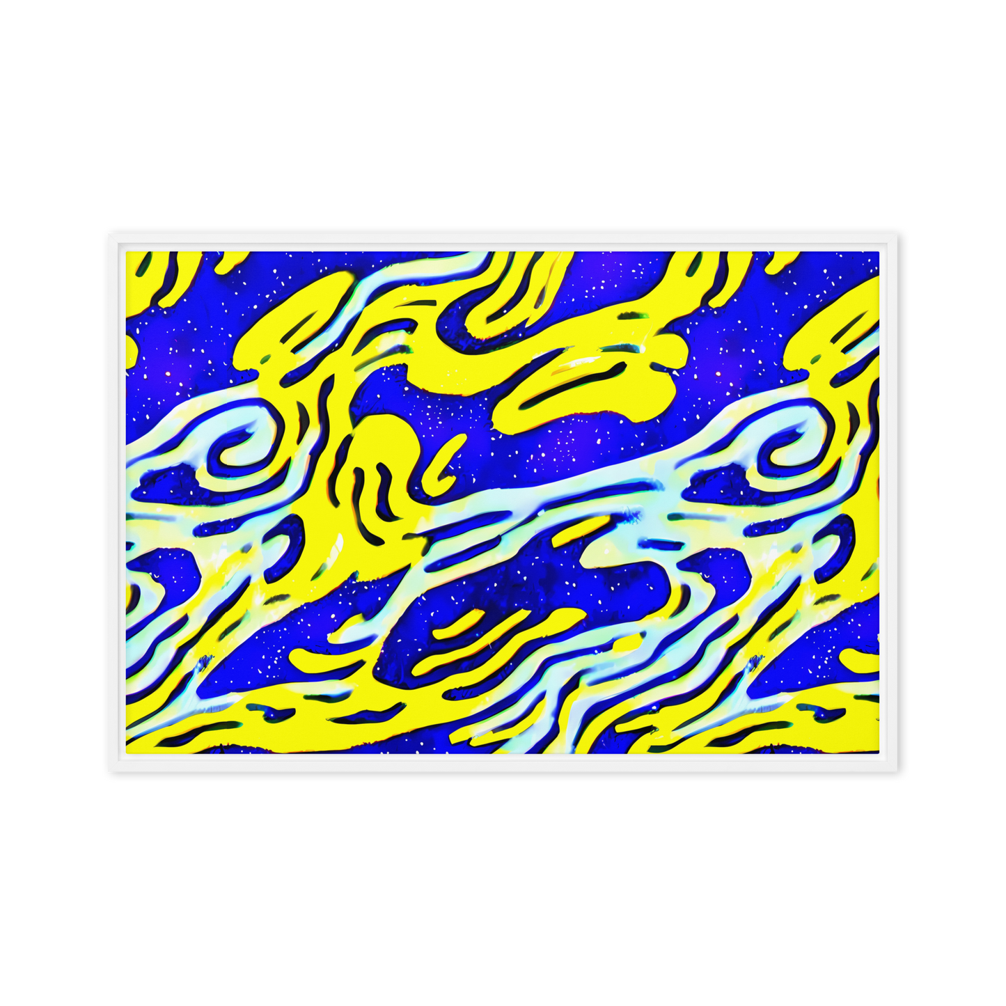 Framed Canvas - Electric Horizon