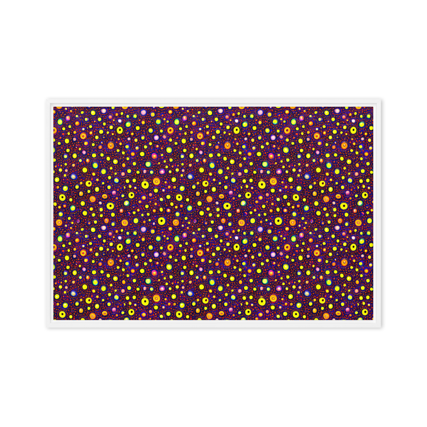 Framed Canvas - Cosmic Dotscape
