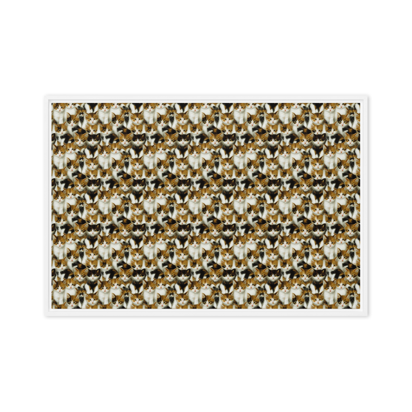 Framed Canvas - Cuddle Chaos