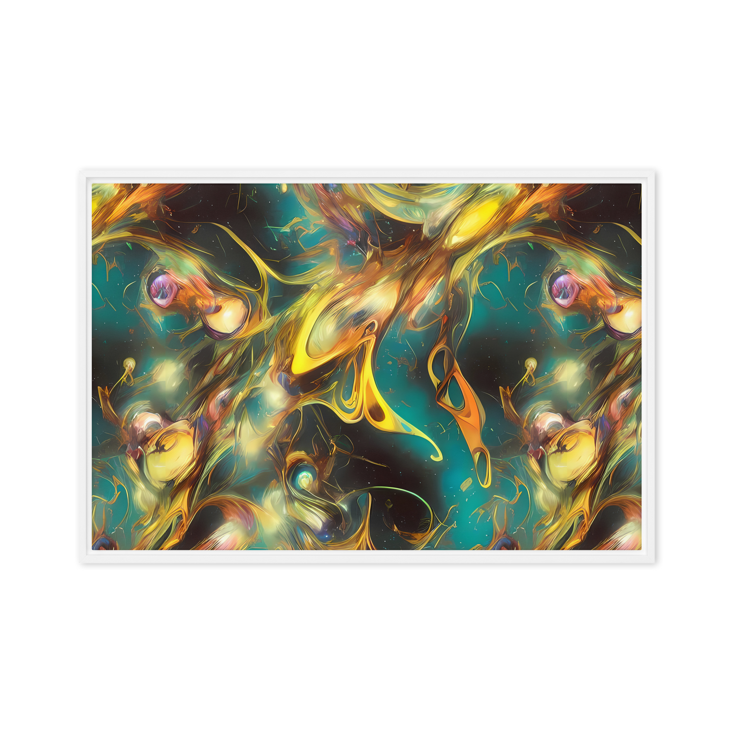 Framed Canvas - Elegant Whirl