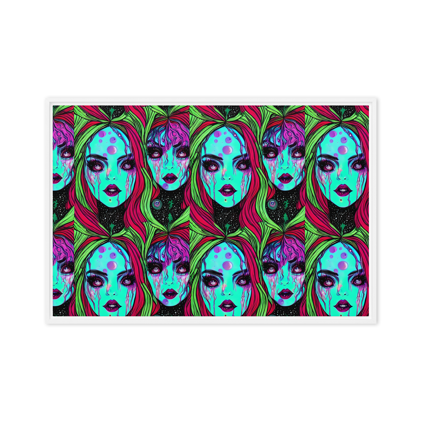 Framed Canvas - Luminous Nightfall