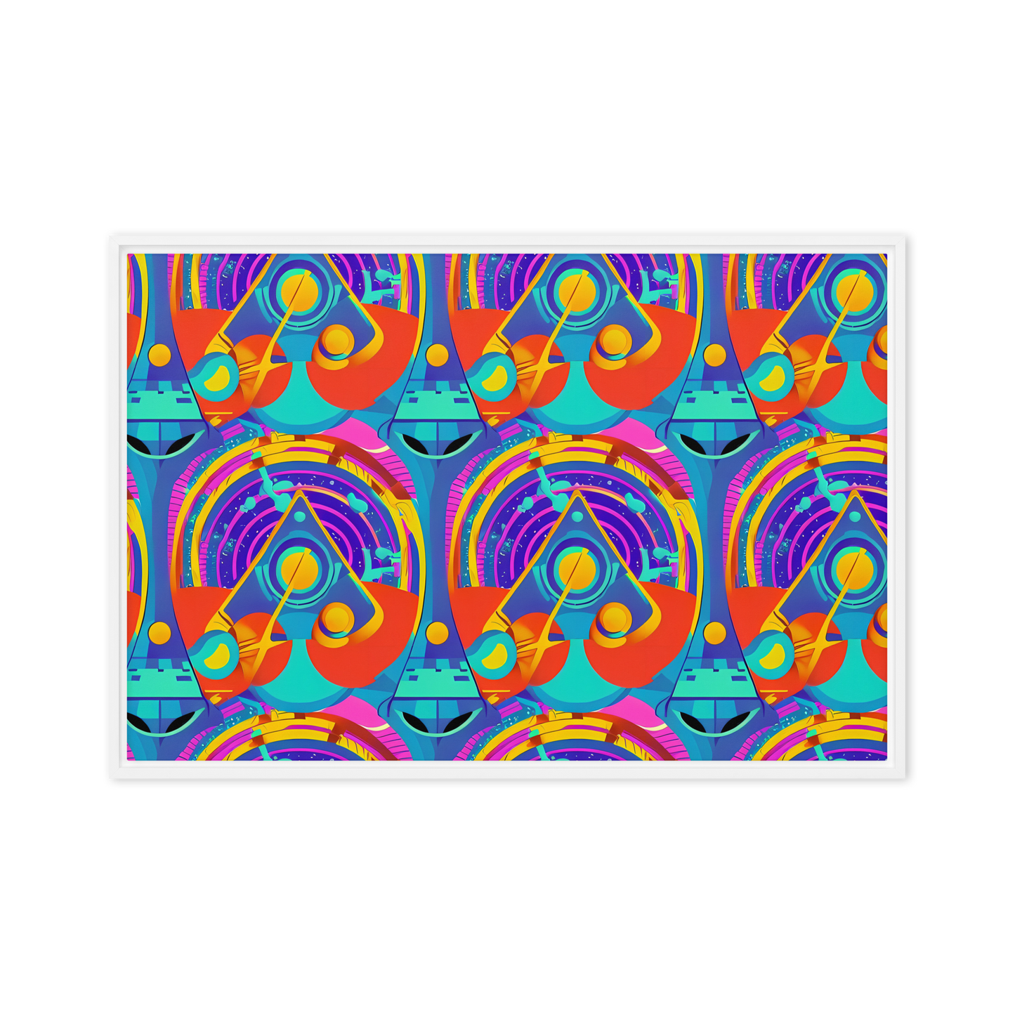 Framed Canvas - Blast of Color