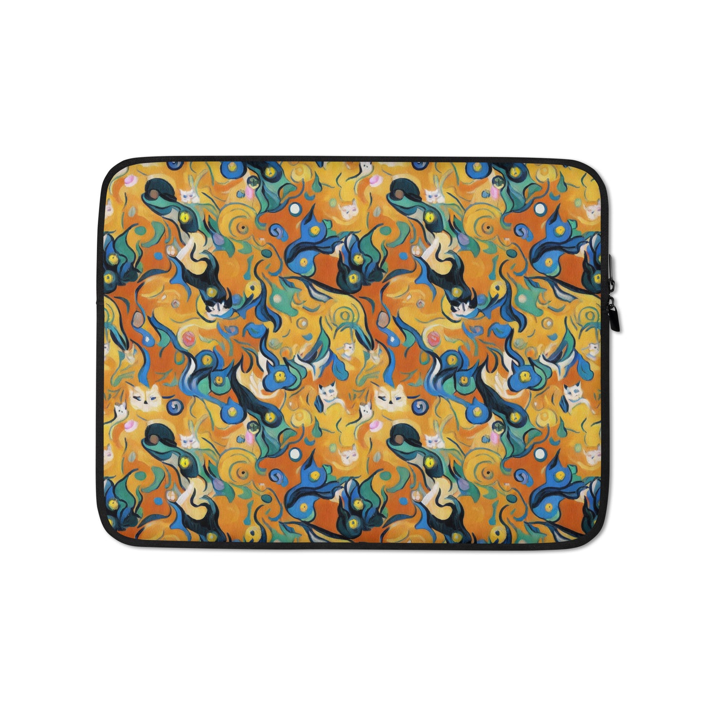 Laptop Sleeve - Whimsical Feline Dance