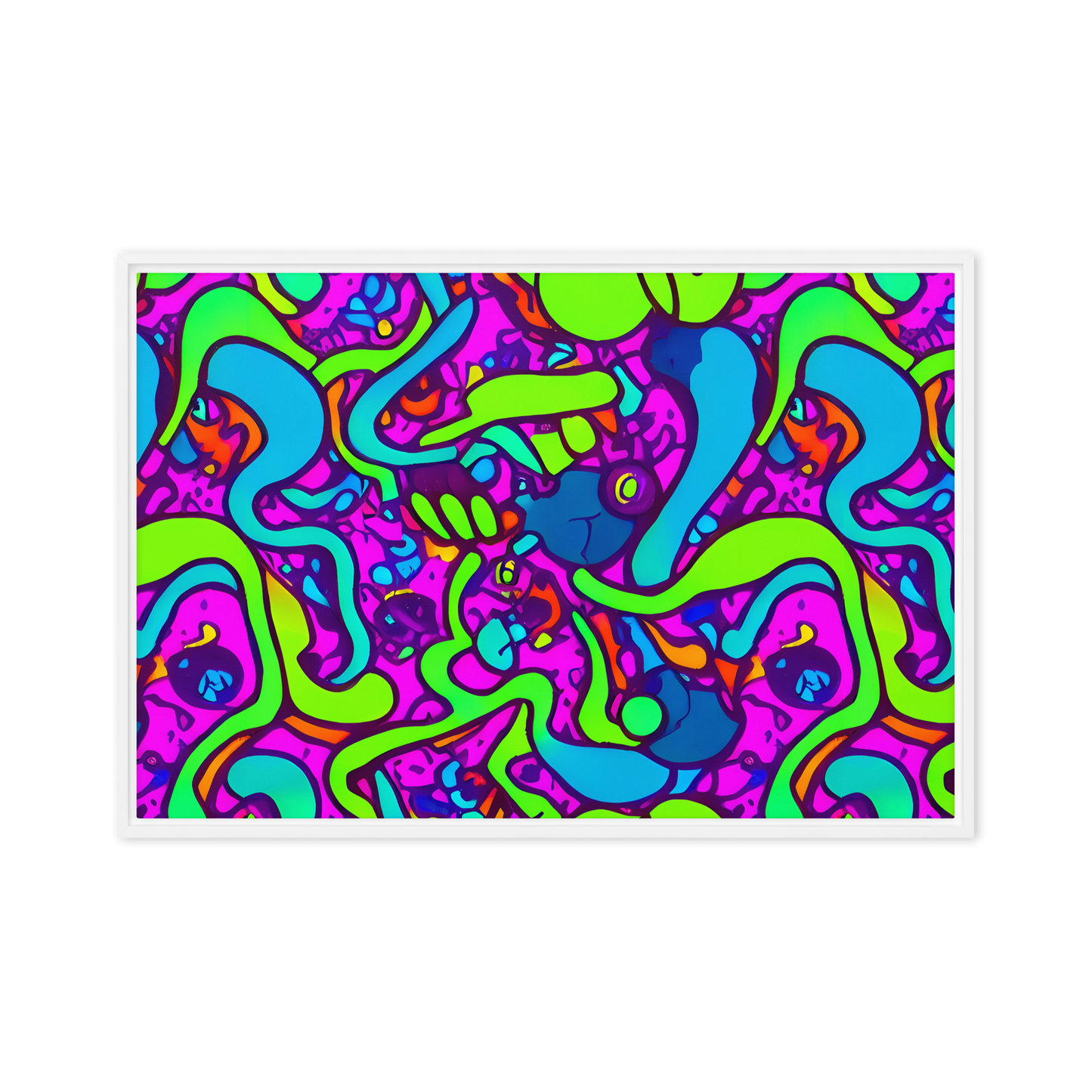 Framed Canvas - Funky Vortex