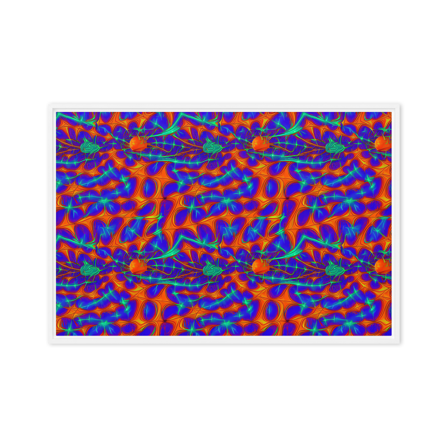 Framed Canvas - Nebula Tides