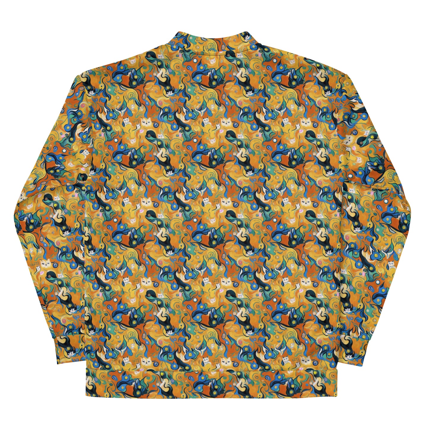 Bomber Jacket - Whimsical Feline Dance