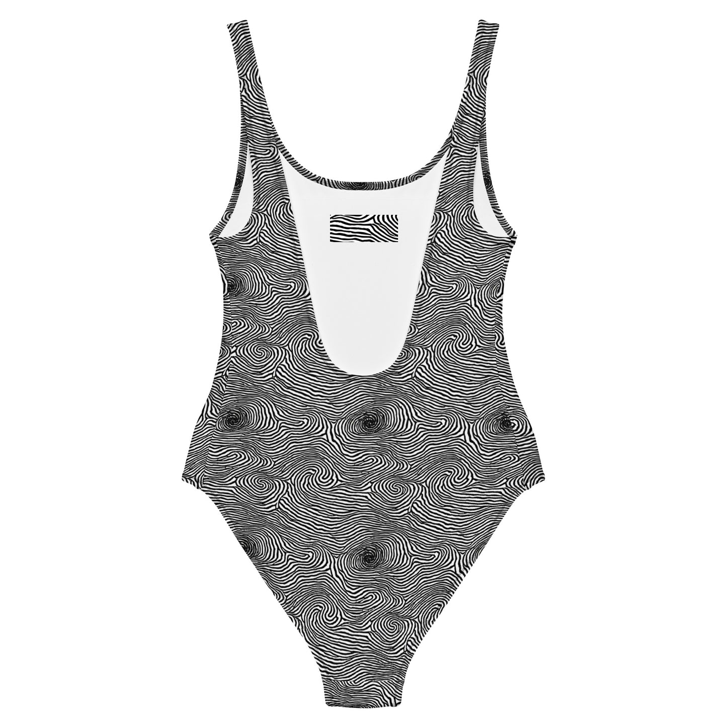 One-Piece Swimsuit - Black And White Rhapsody
