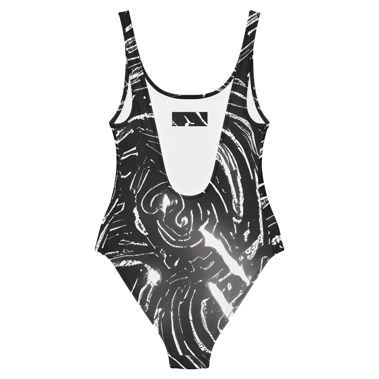 One-Piece Swimsuit - Silver Swirl