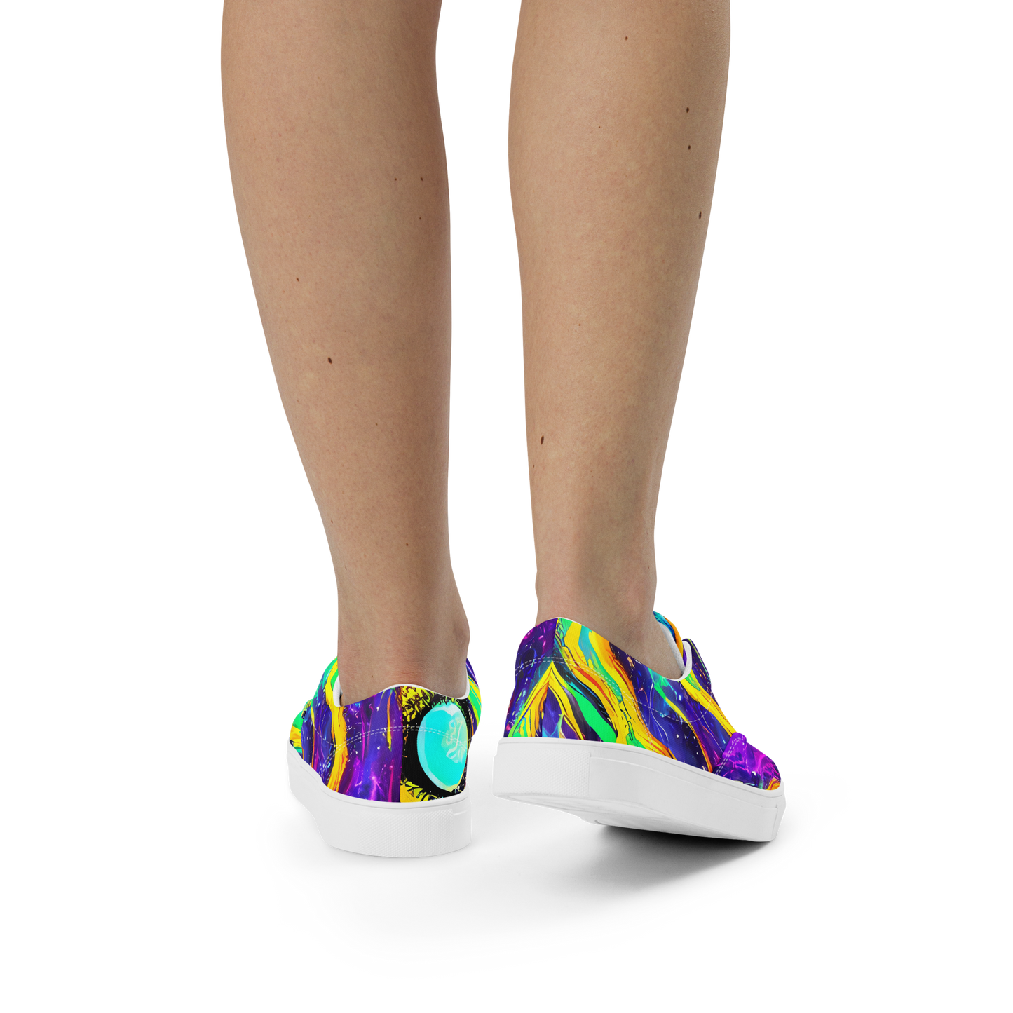 Women's Lace-Up Canvas Shoes - Jackson Swirl