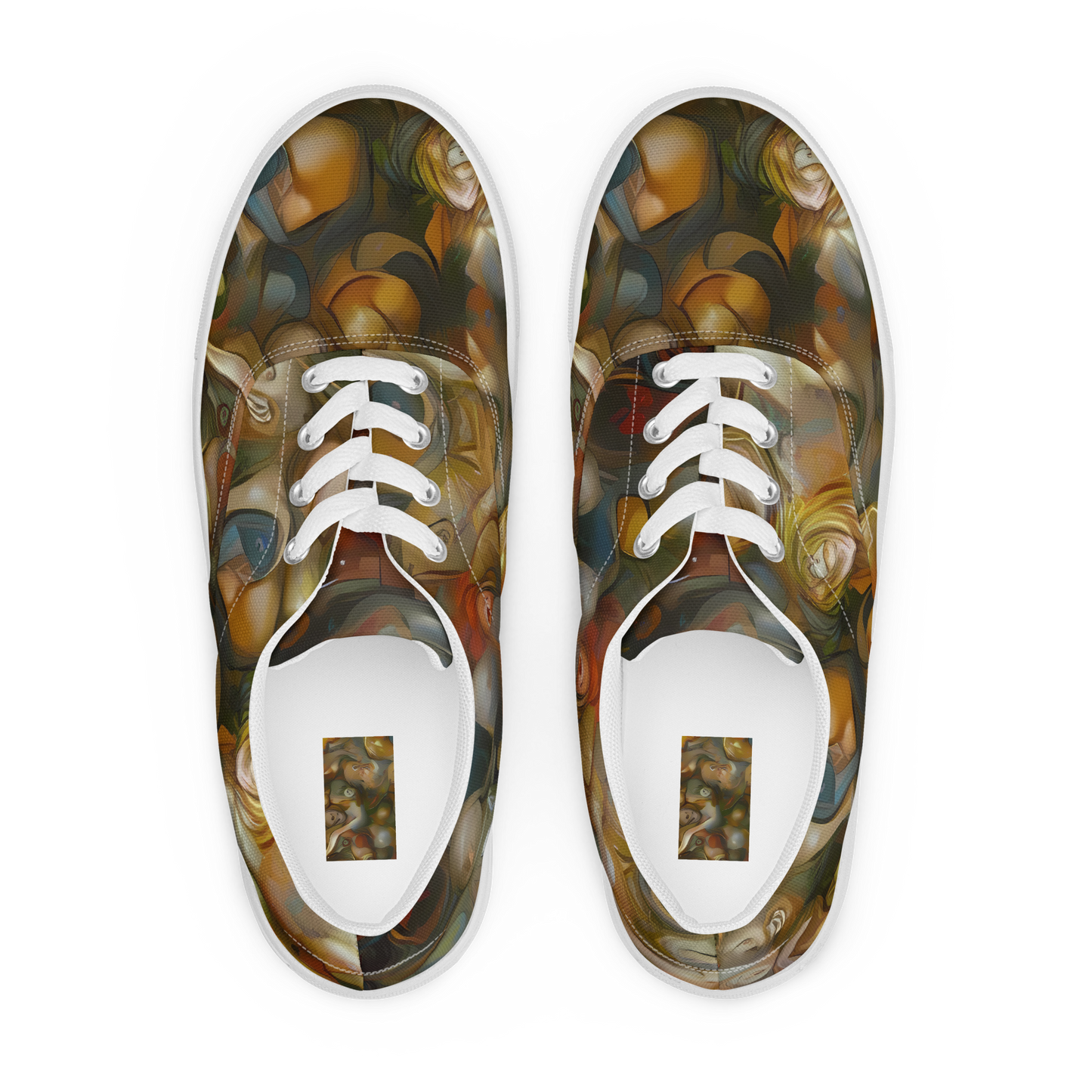 Women's Lace-Up Canvas Shoes - Cryptic Canvas