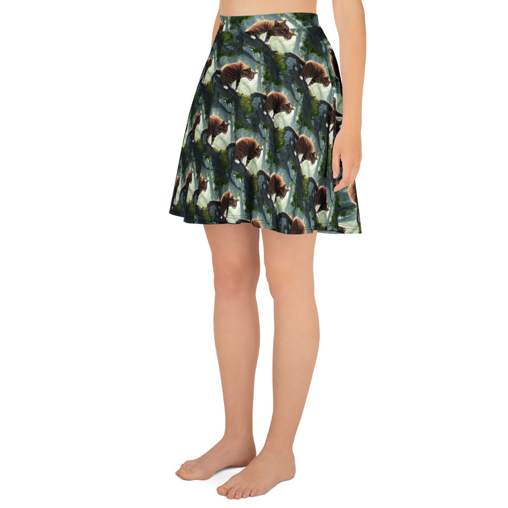 Skater Skirt - Whiskered Enigma