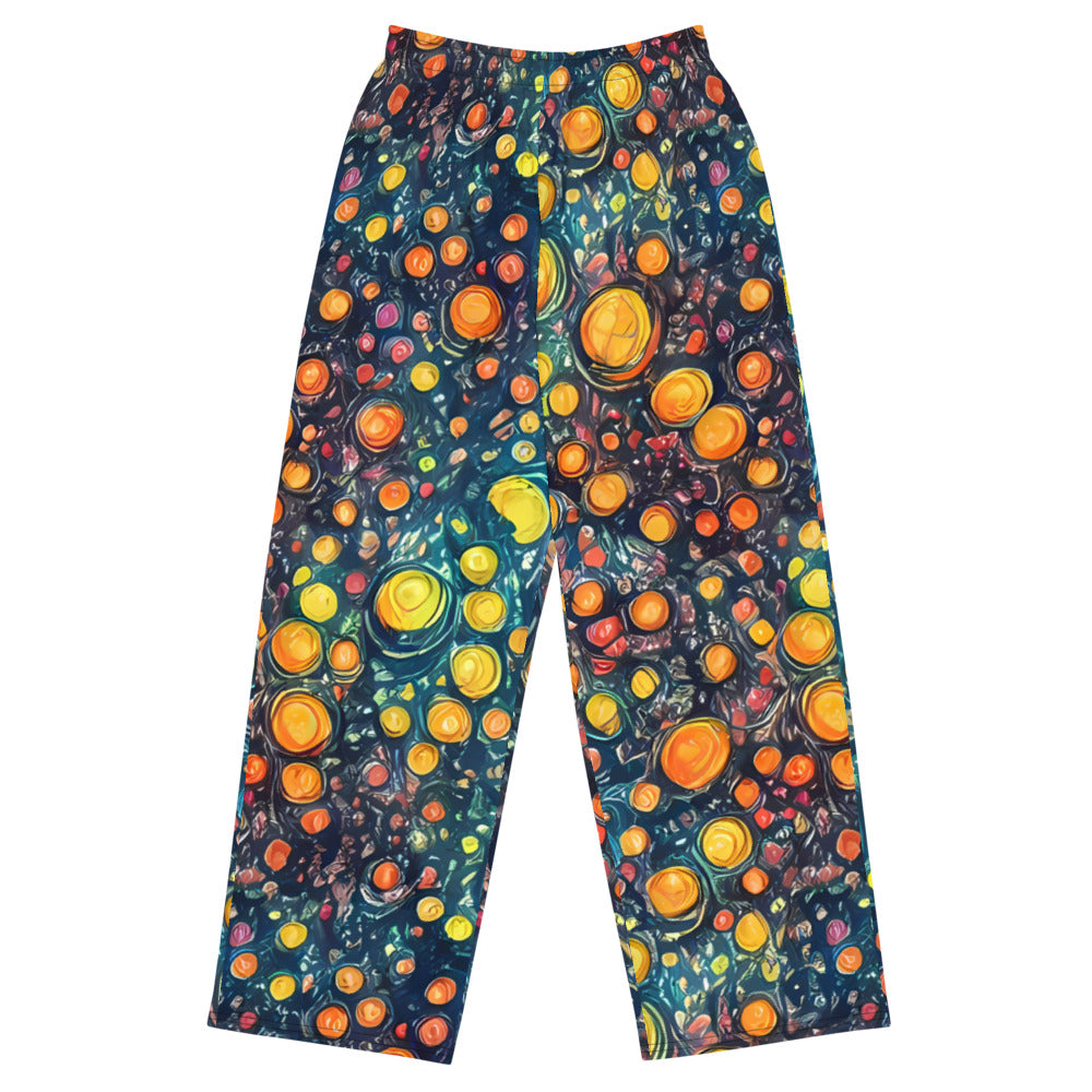 Wide-Leg Pants - Starry Orbits