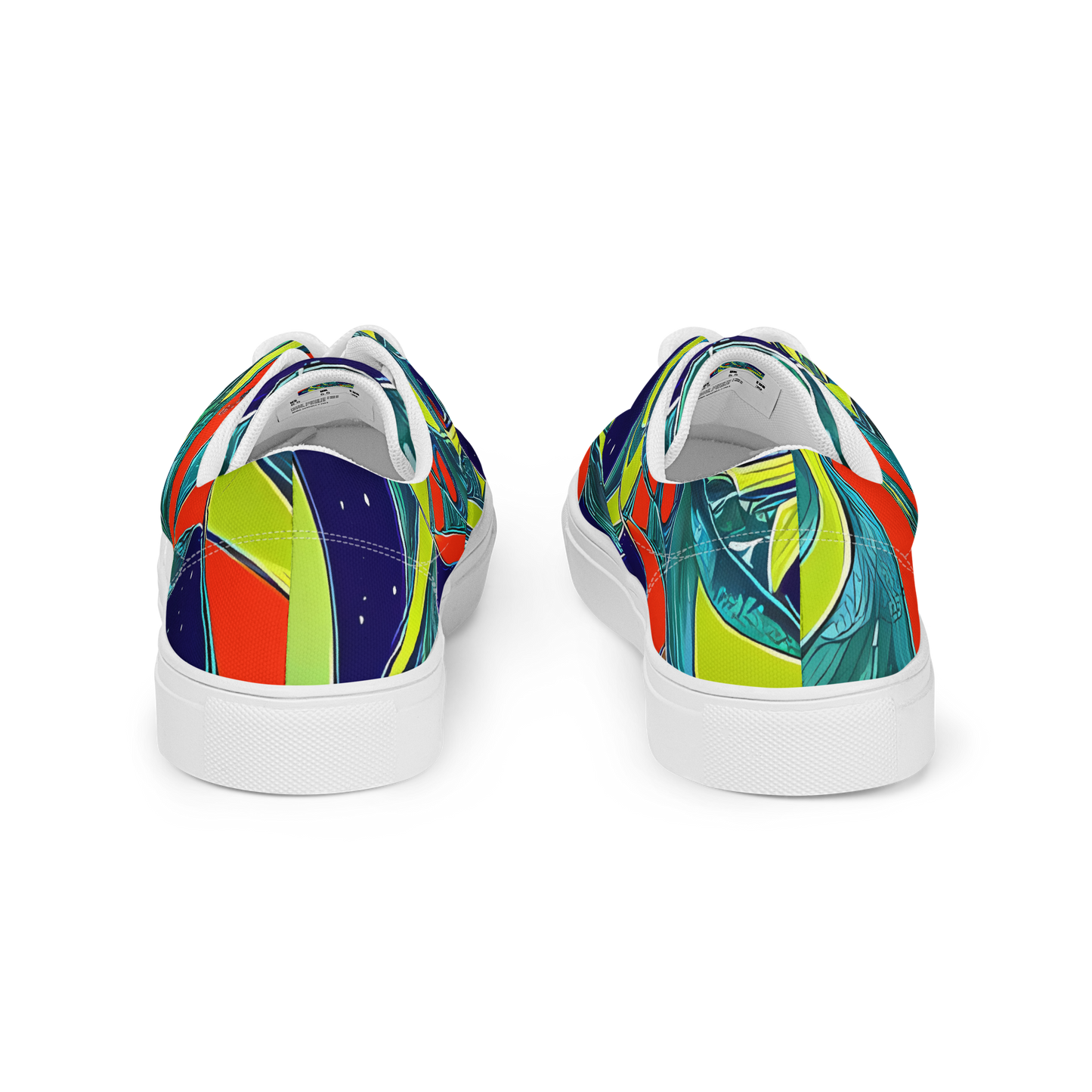 Men's Lace-Up Canvas Shoes - Harmonic Mirage