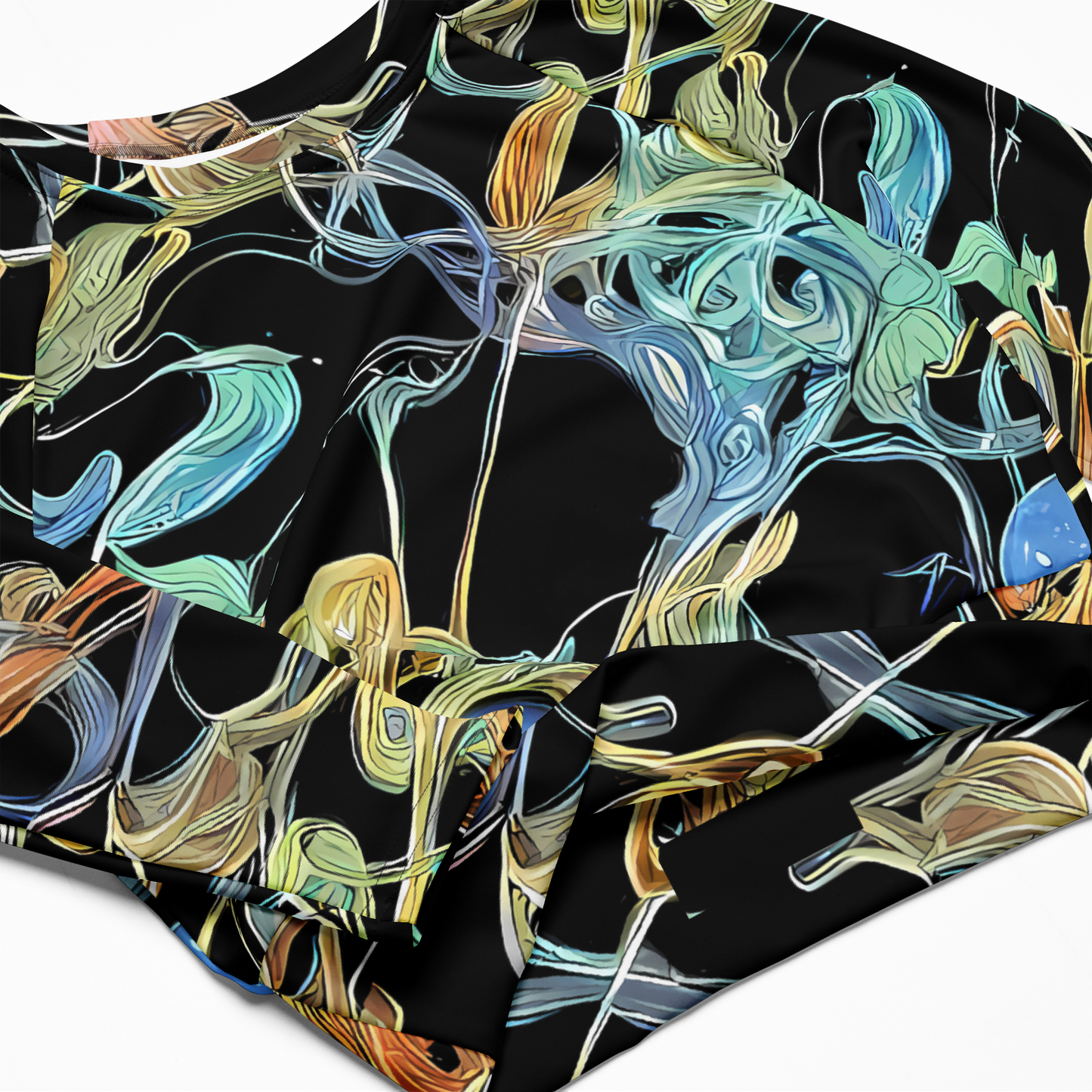 Long Sleeve Crop Top - Infinite Mist