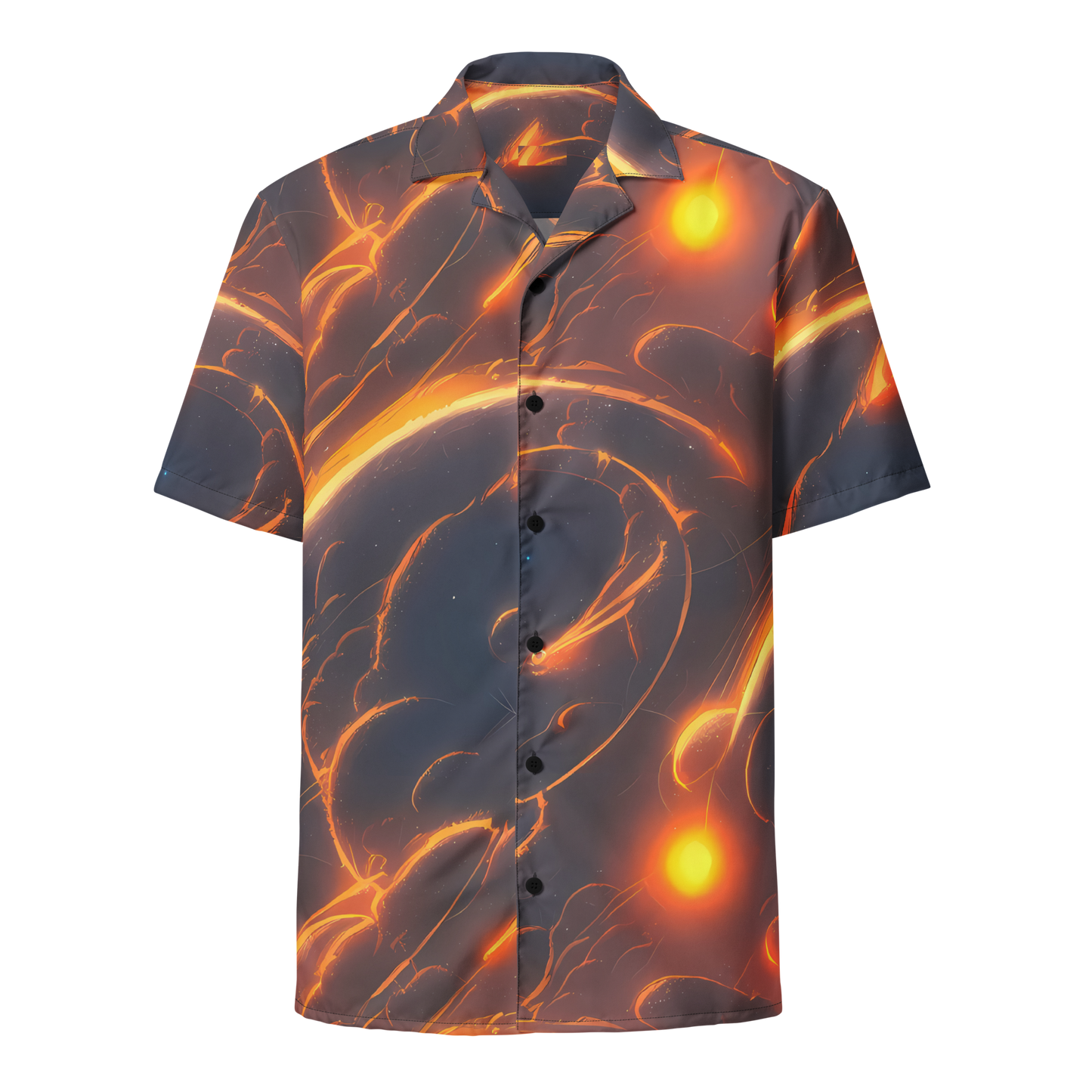 Button Shirt - Inferno Spirals