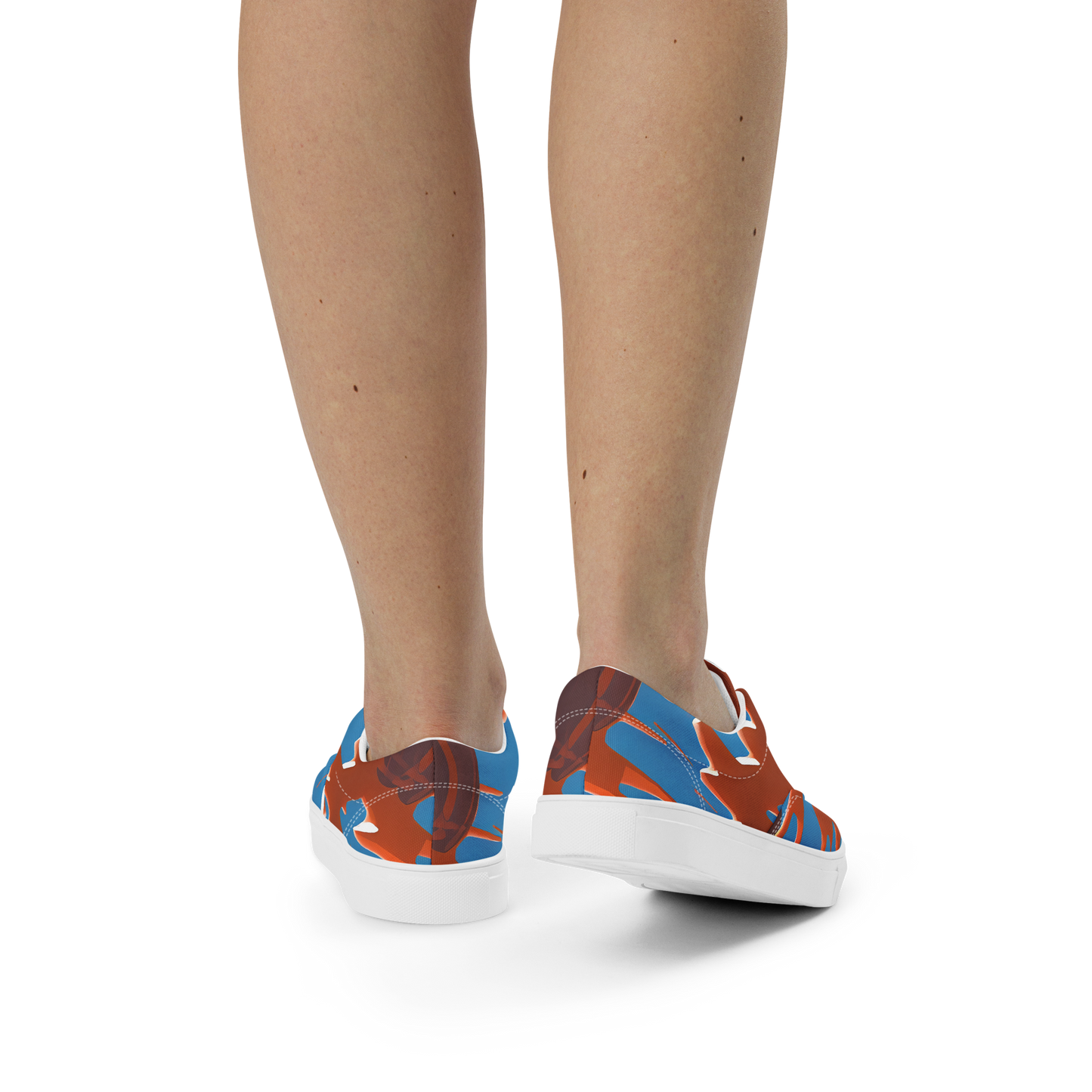 Women's Lace-Up Canvas Shoes - Desert Vortex