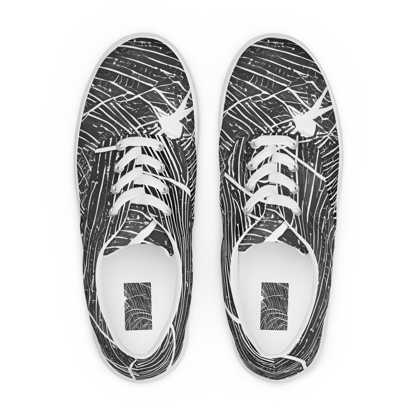 Women's Lace-Up Canvas Shoes - Silver Echo