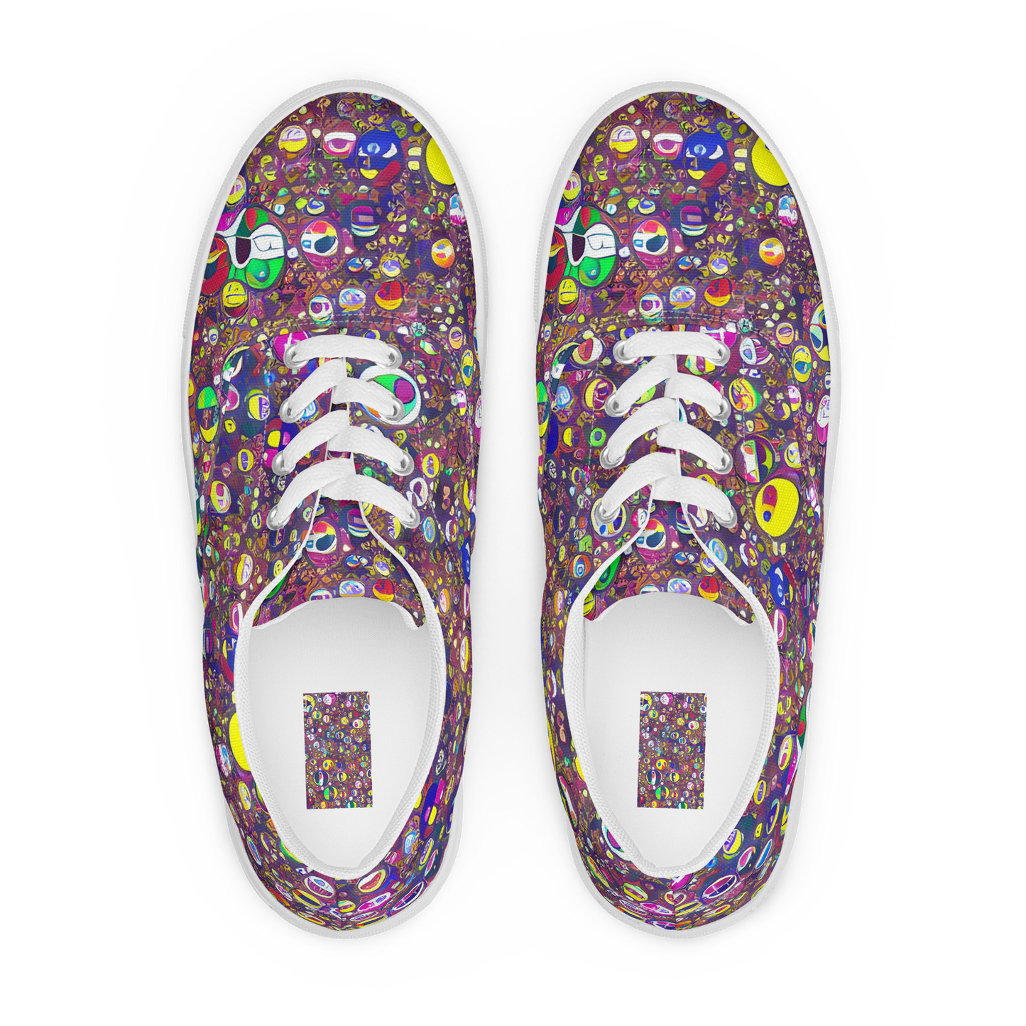 Women's Lace-Up Canvas Shoes - Eyes of Enchantment