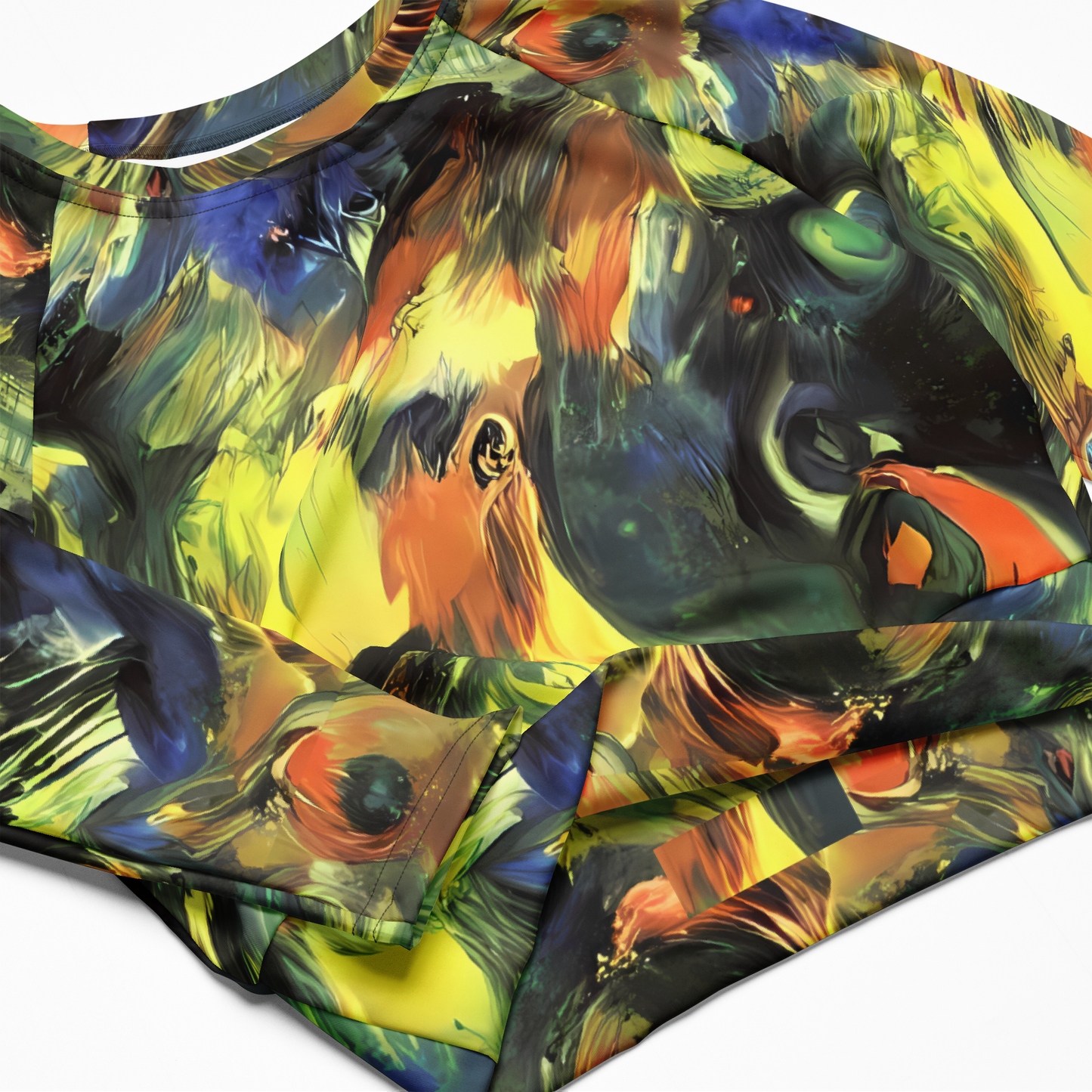 Long Sleeve Crop Top - Seve Swirl