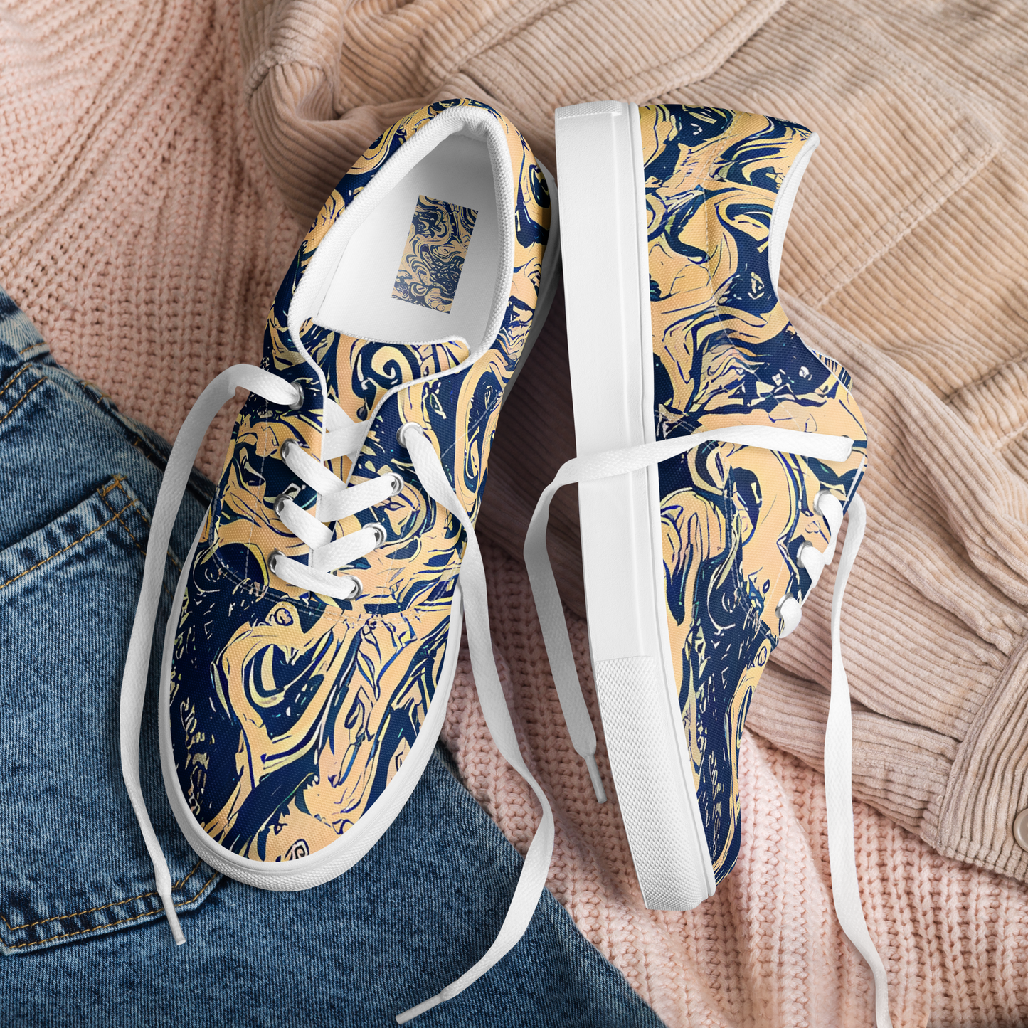 Men's Lace-Up Canvas Shoes - Doré Dreams