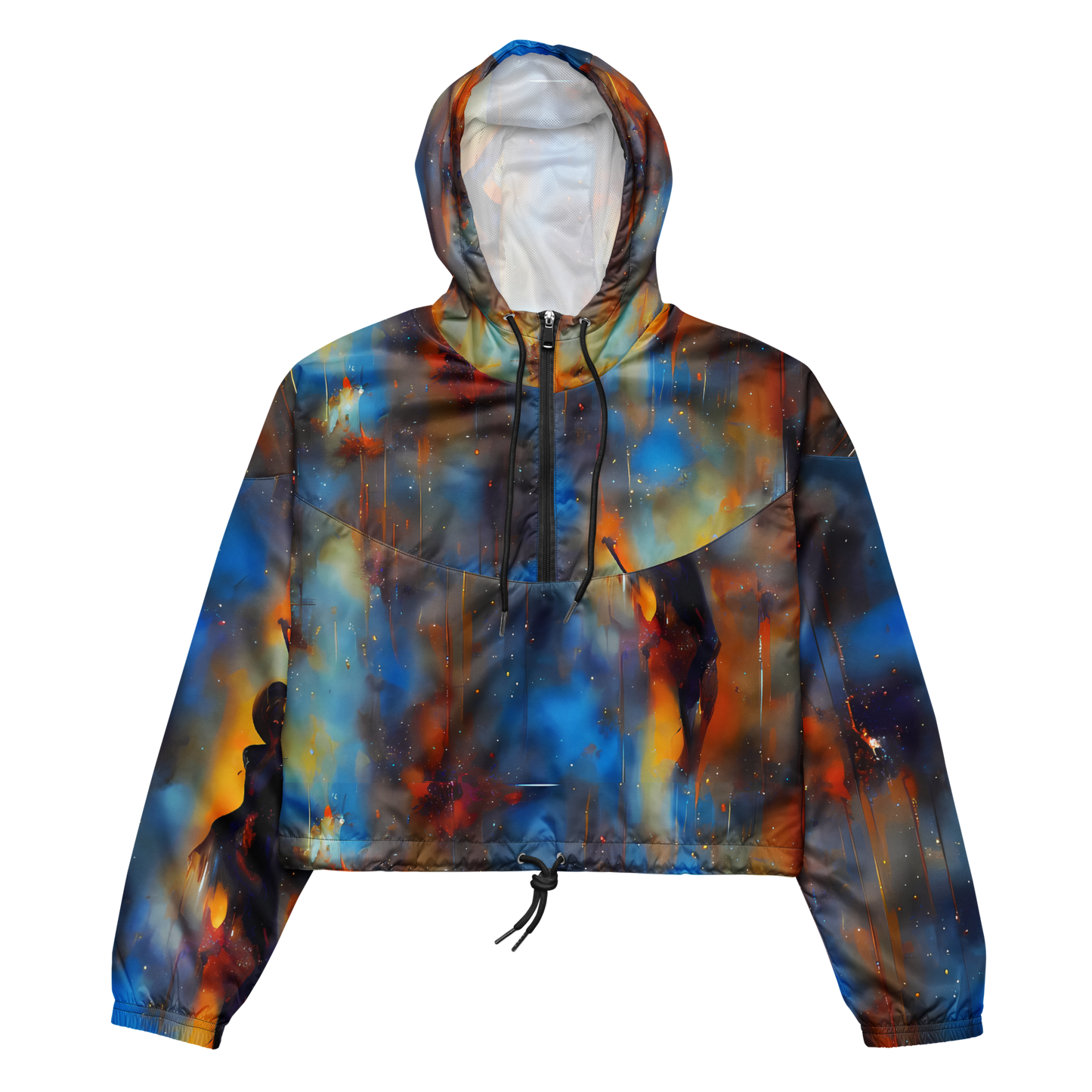 Women's Cropped Windbreaker - Cobalt Vogue