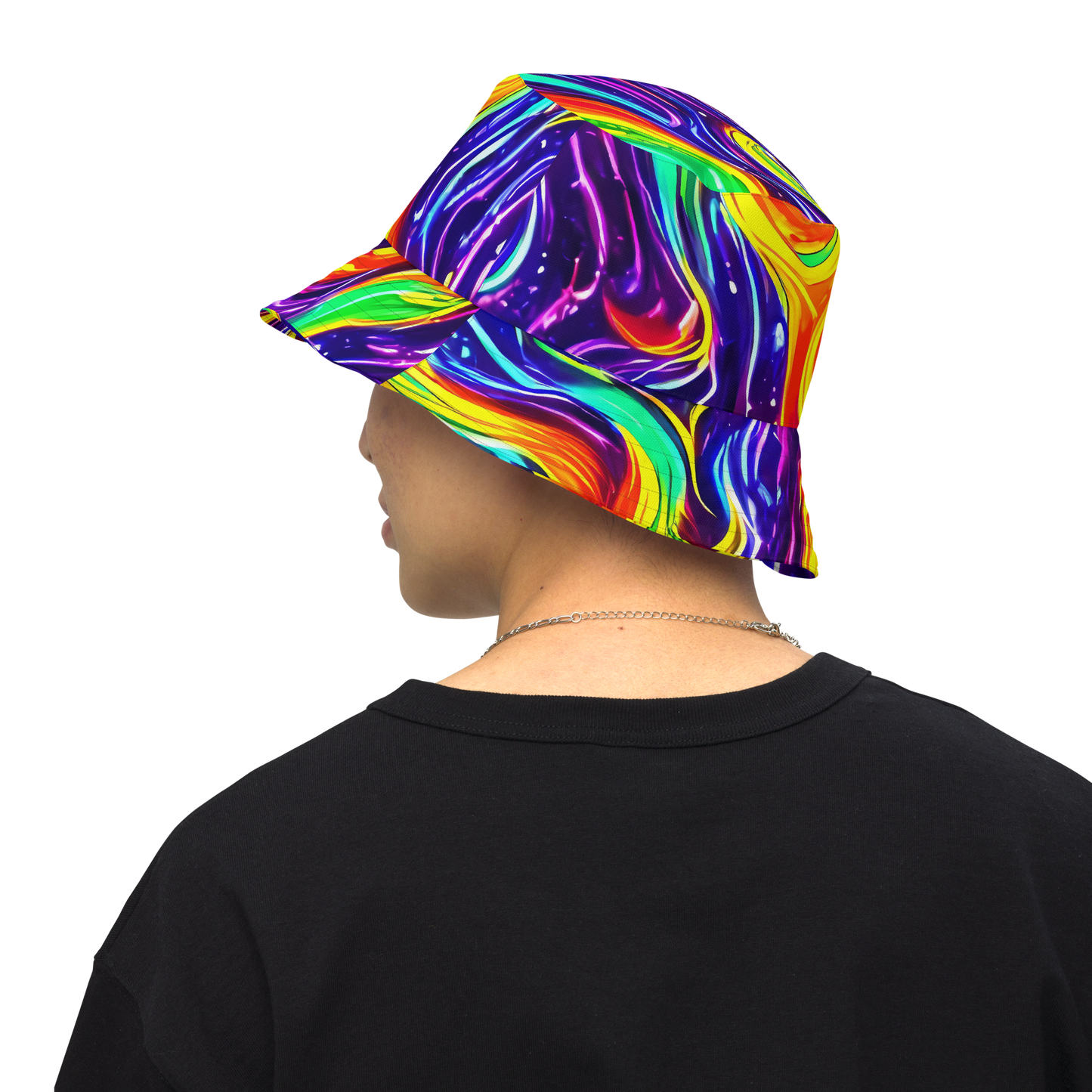 Reversible Bucket Hat - Galactic Flames